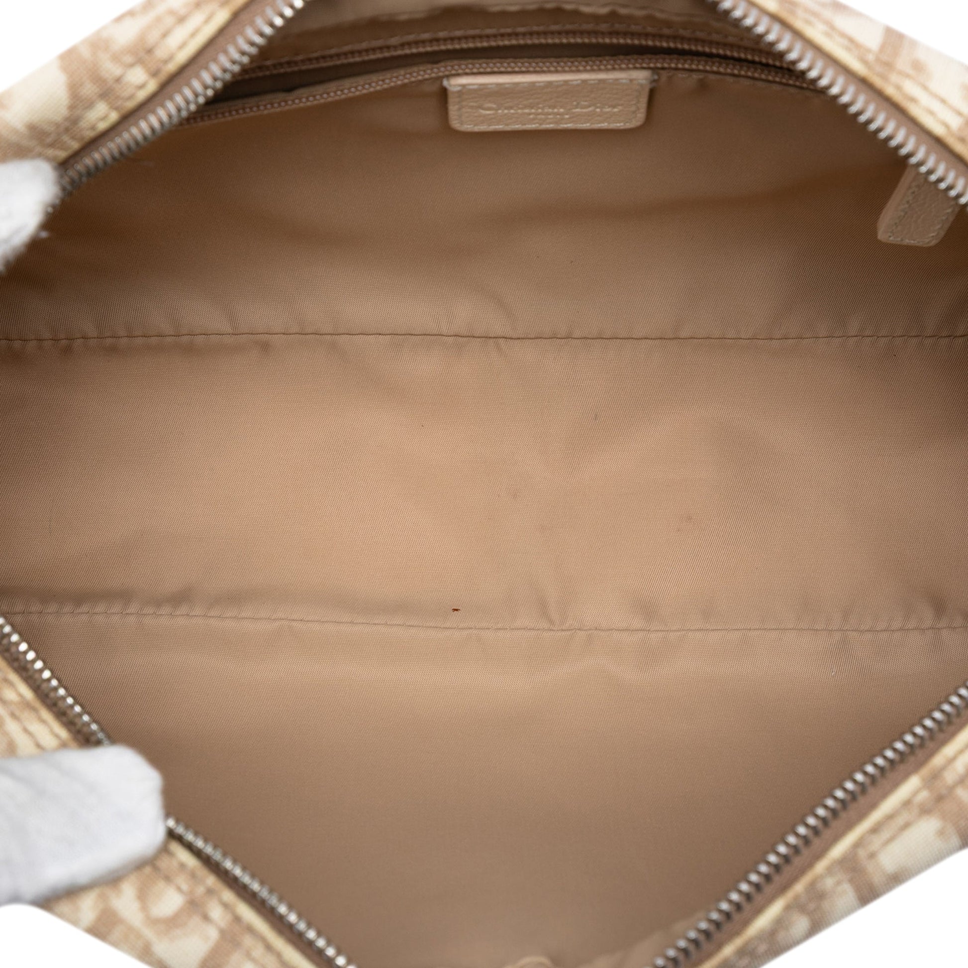 Oblique Coated Canvas Floral Embroidered Crossbody