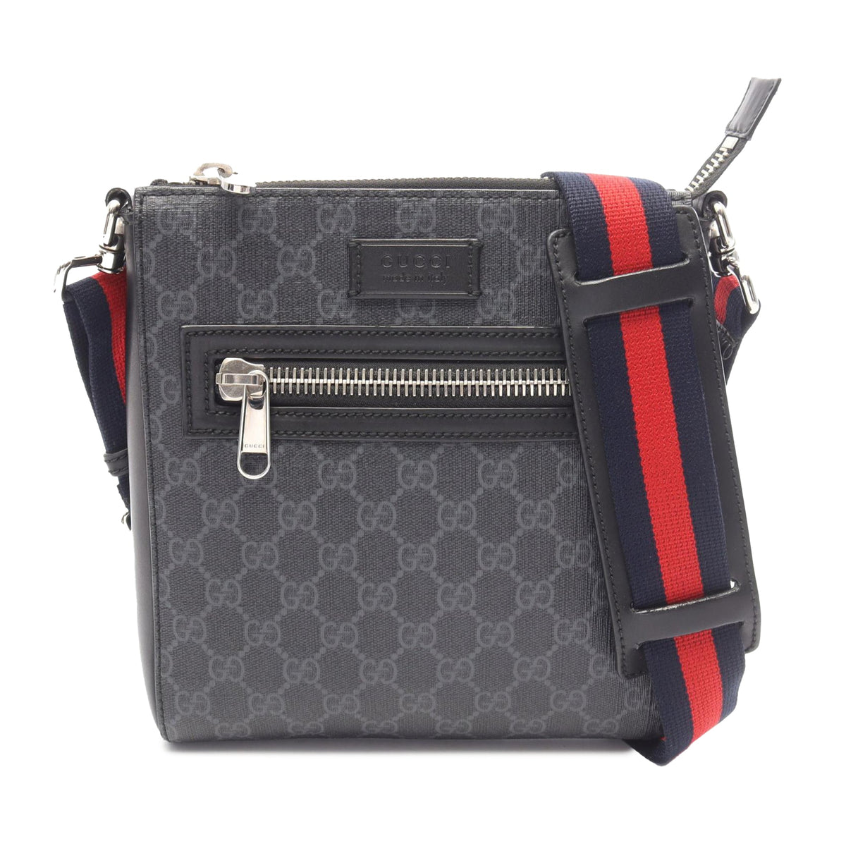 Gucci Small GG Supreme Web Messenger Bag