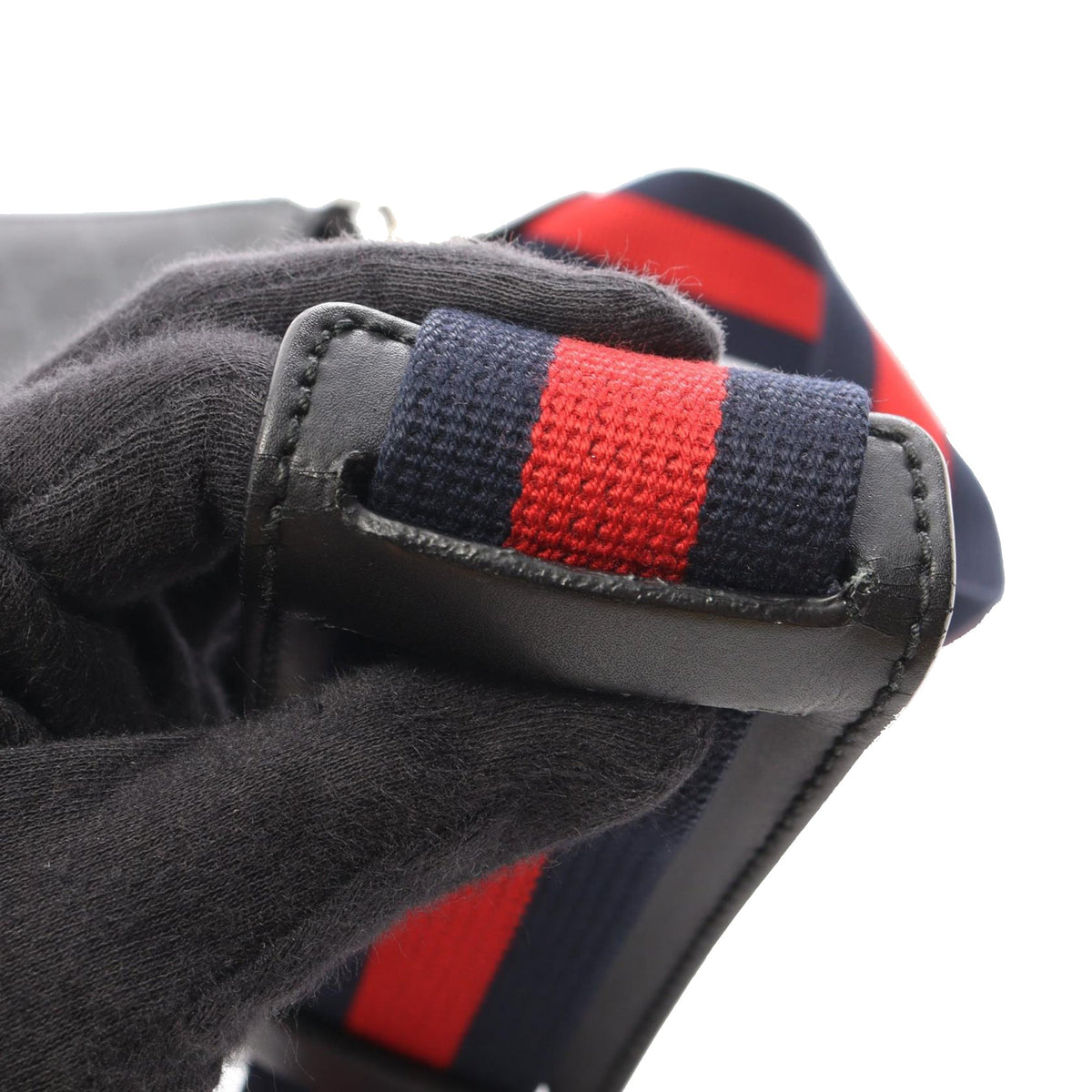 Gucci Small GG Supreme Web Messenger Bag
