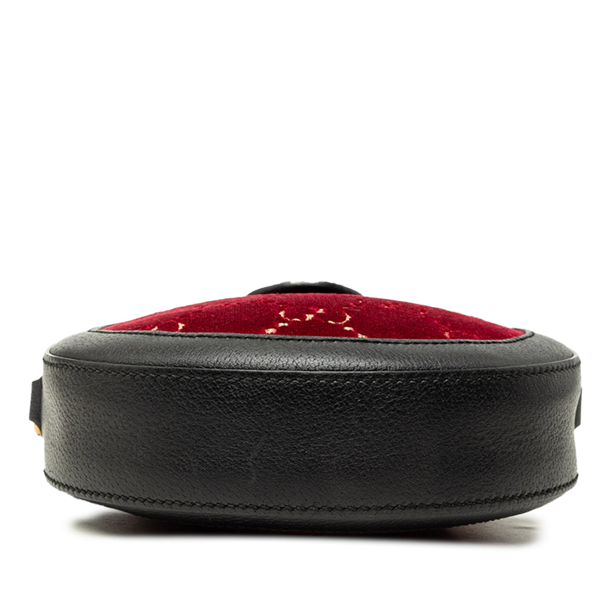 Gucci GG Marmont Velvet Round Crossbody — Red