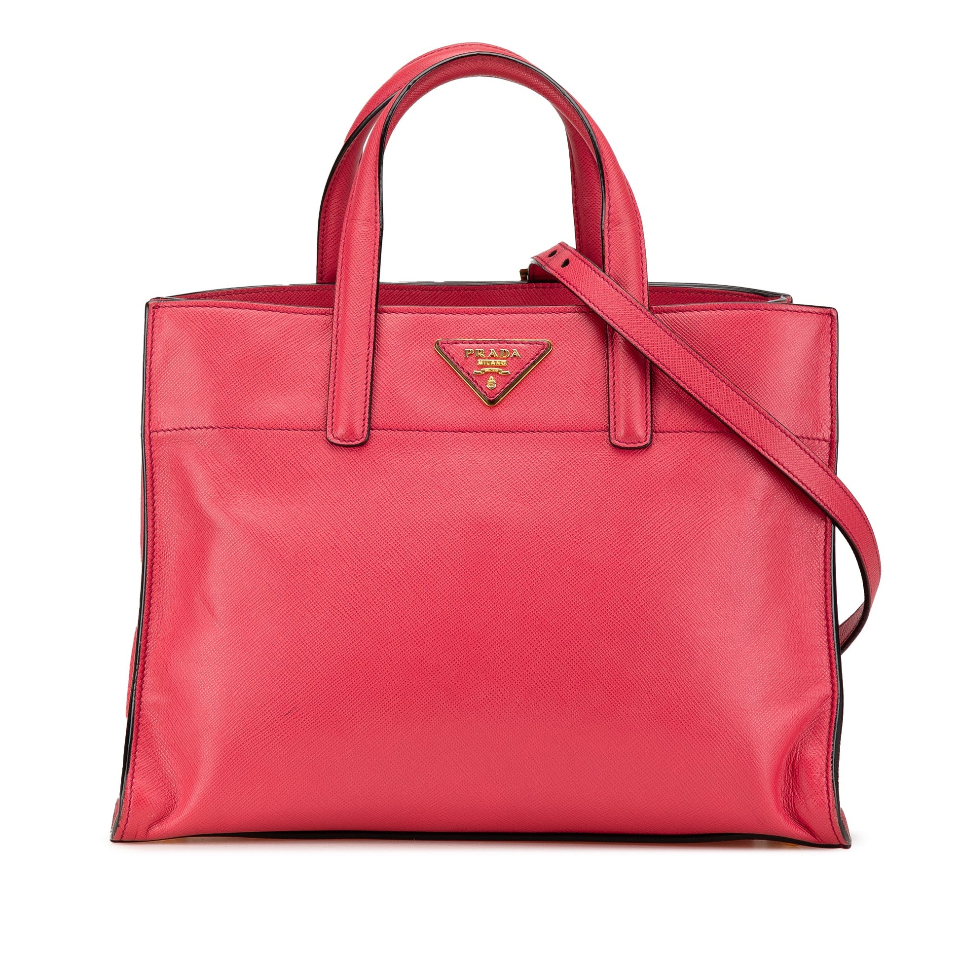 Prada Saffiano Soft Triple Pocket Tote