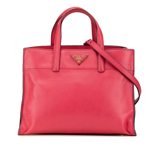 Prada Saffiano Soft Triple Pocket Tote