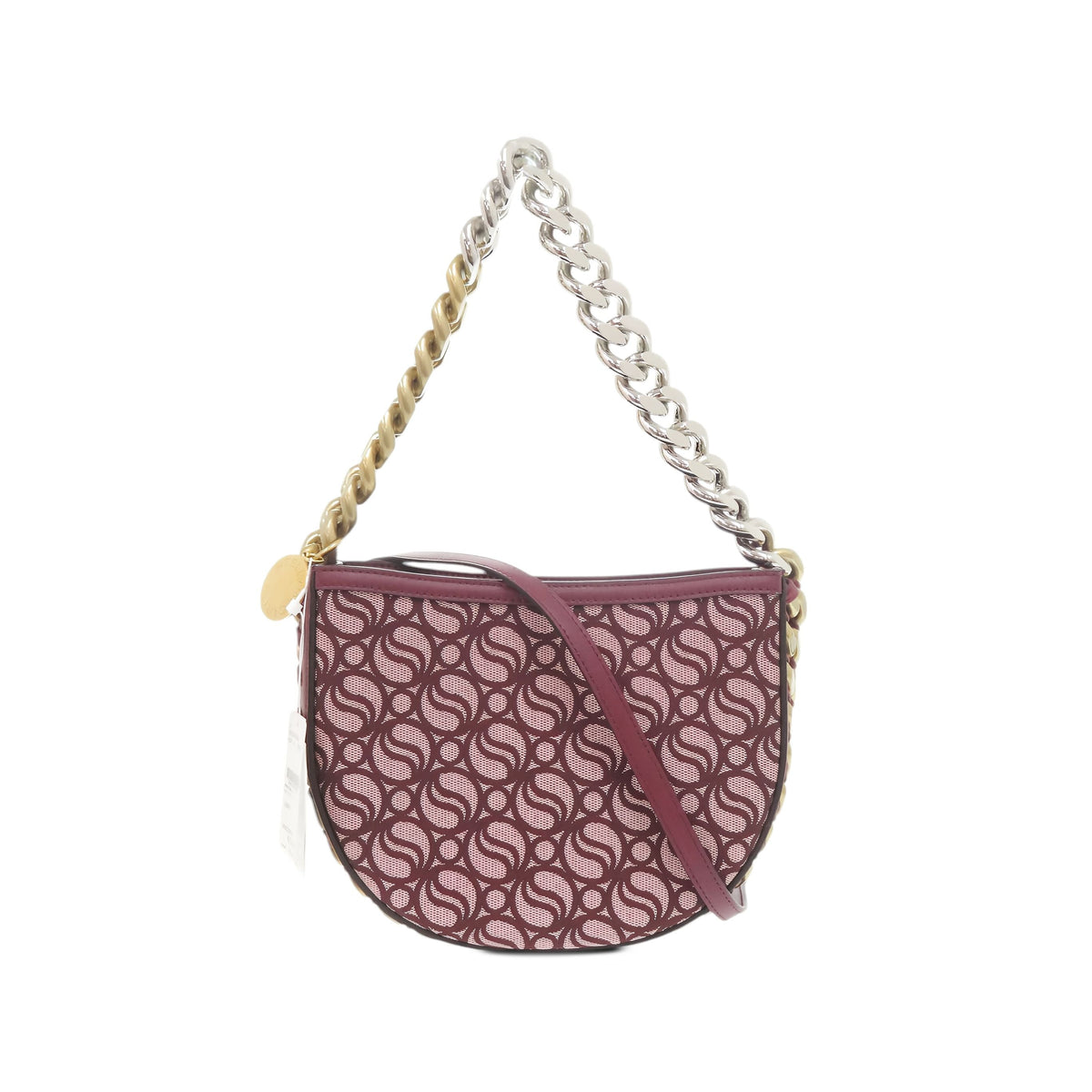 Stella McCartney Medium Frayme S Wave Flap — Red