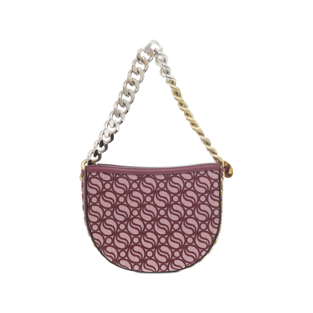 Stella McCartney Medium Frayme S Wave Flap — Red