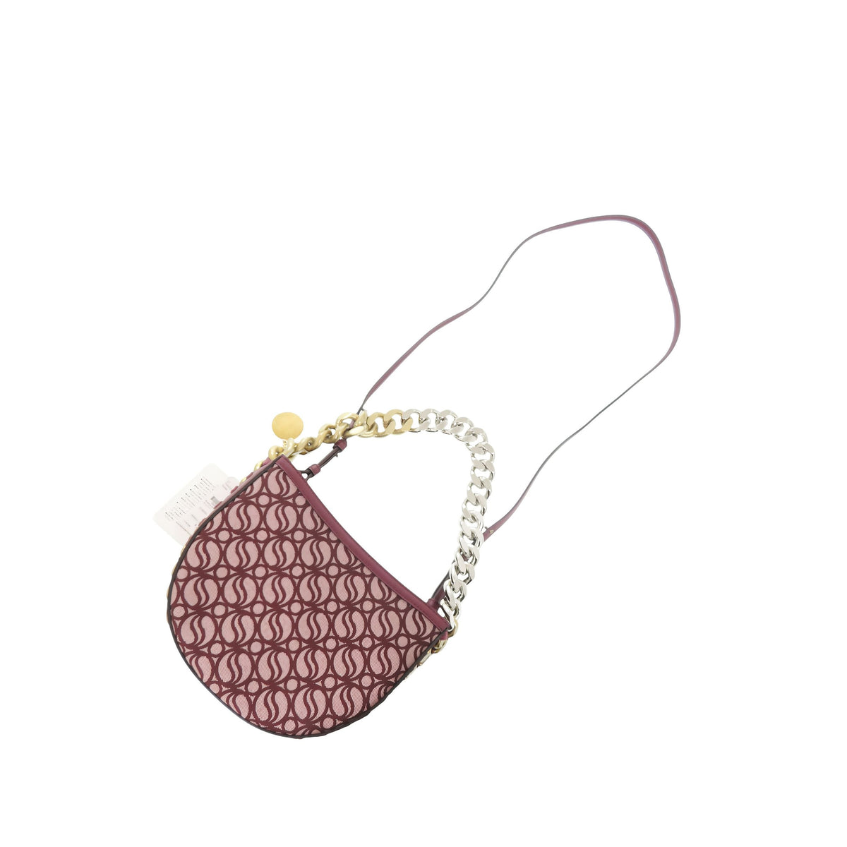 Stella McCartney Medium Frayme S Wave Flap — Red