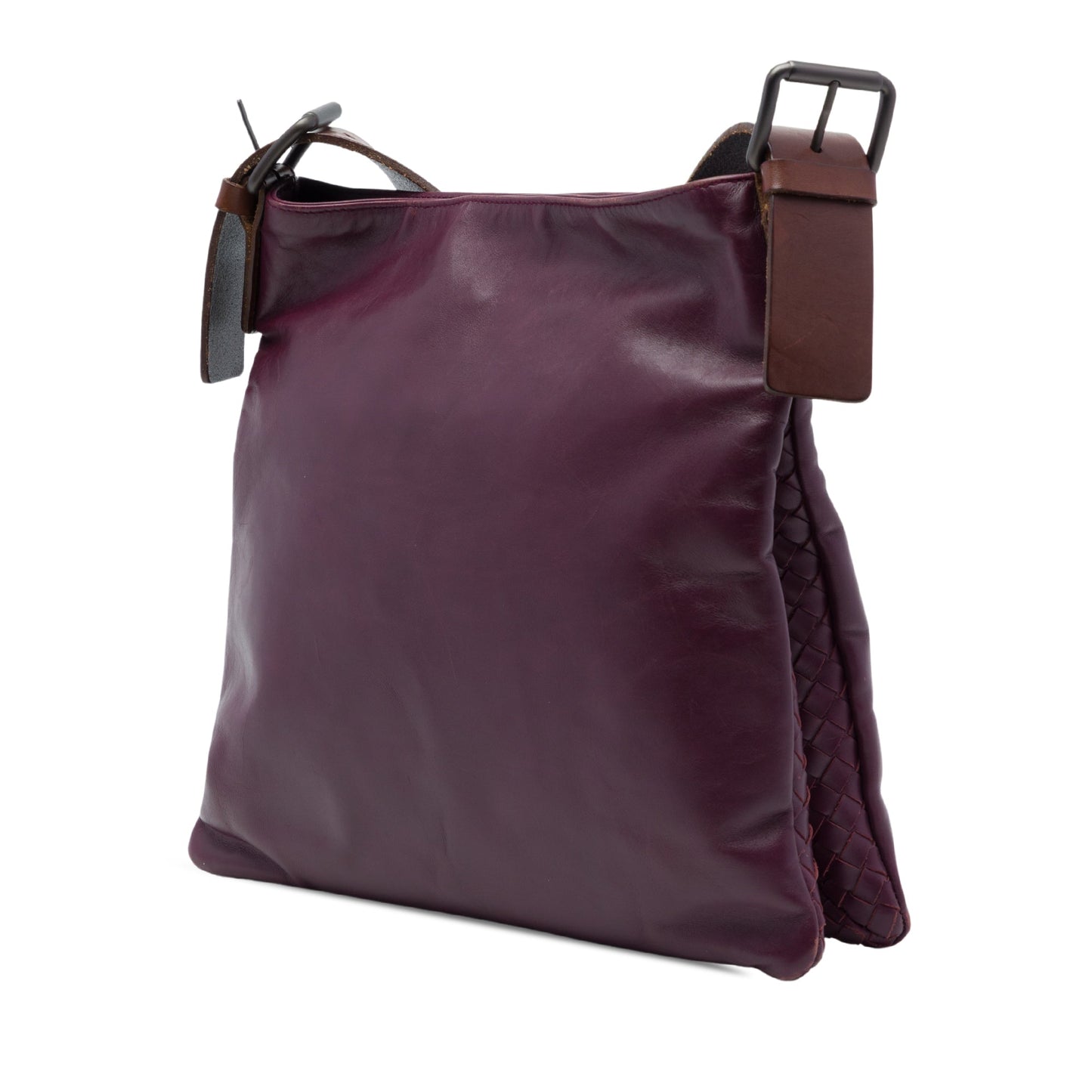 Bottega Veneta Intrecciato Trimmed Nappa Crossbody