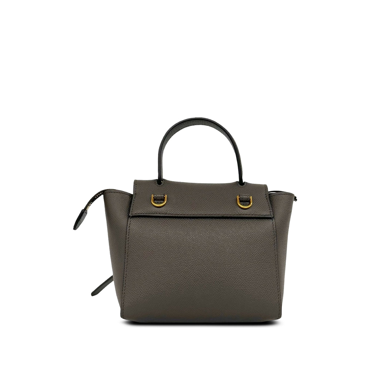 Celine Pico Grained Calfskin Belt Bag — Gray