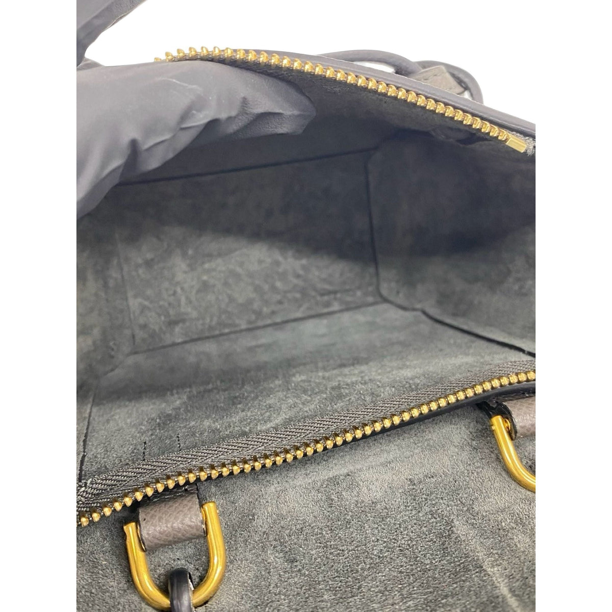 Celine Pico Grained Calfskin Belt Bag — Gray
