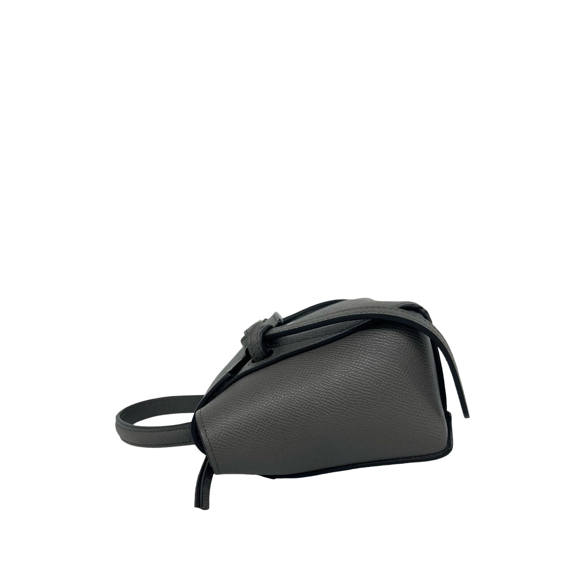 Celine Pico Grained Calfskin Belt Bag — Gray