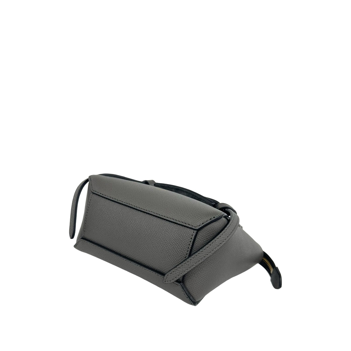 Celine Pico Grained Calfskin Belt Bag — Gray