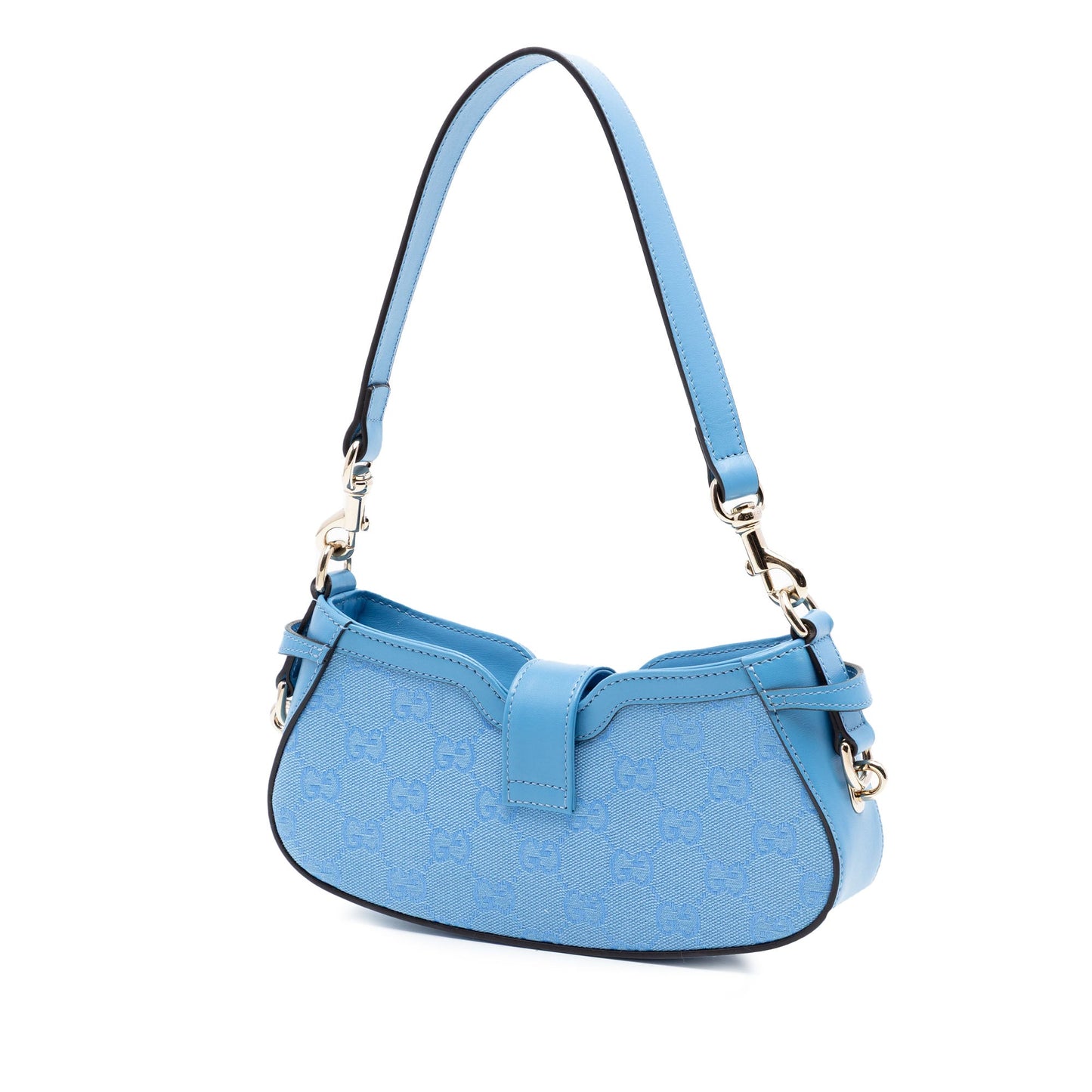 Gucci Mini GG Canvas Moon Side Shoulder Bag