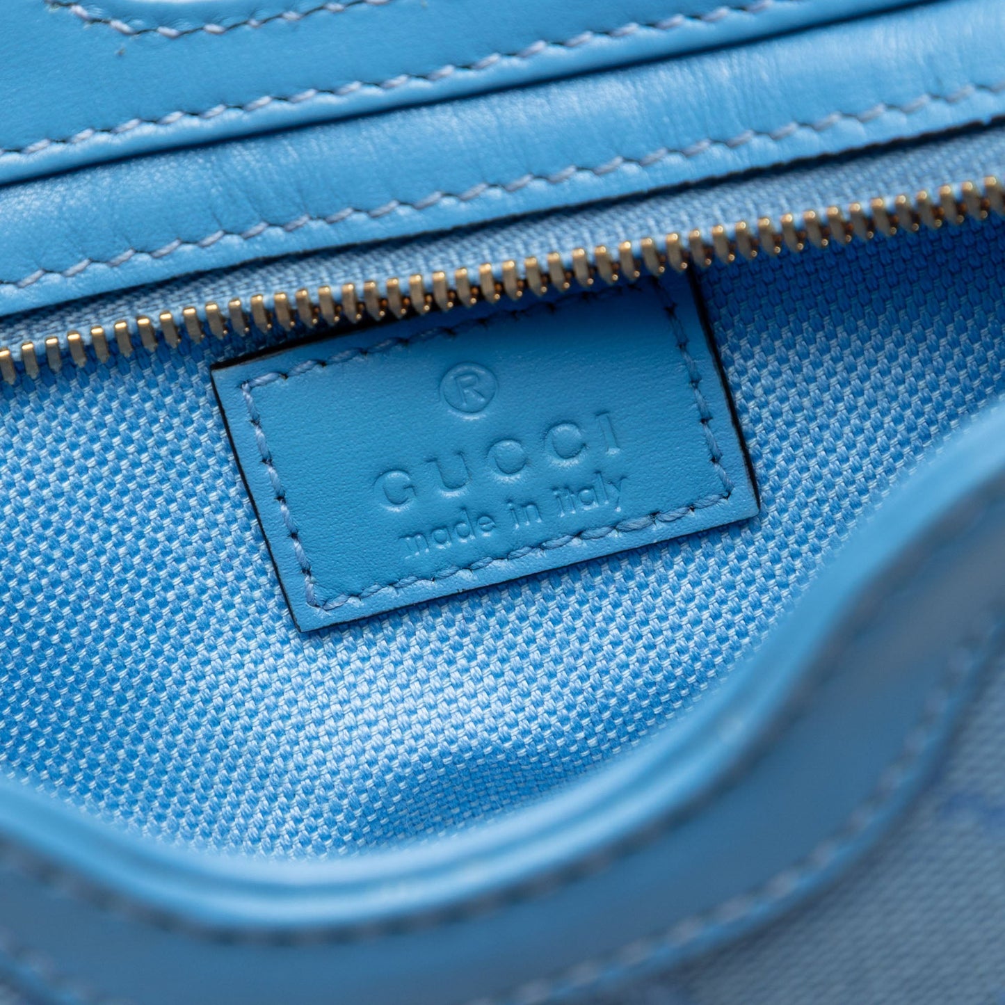 Gucci Mini GG Canvas Moon Side Shoulder Bag