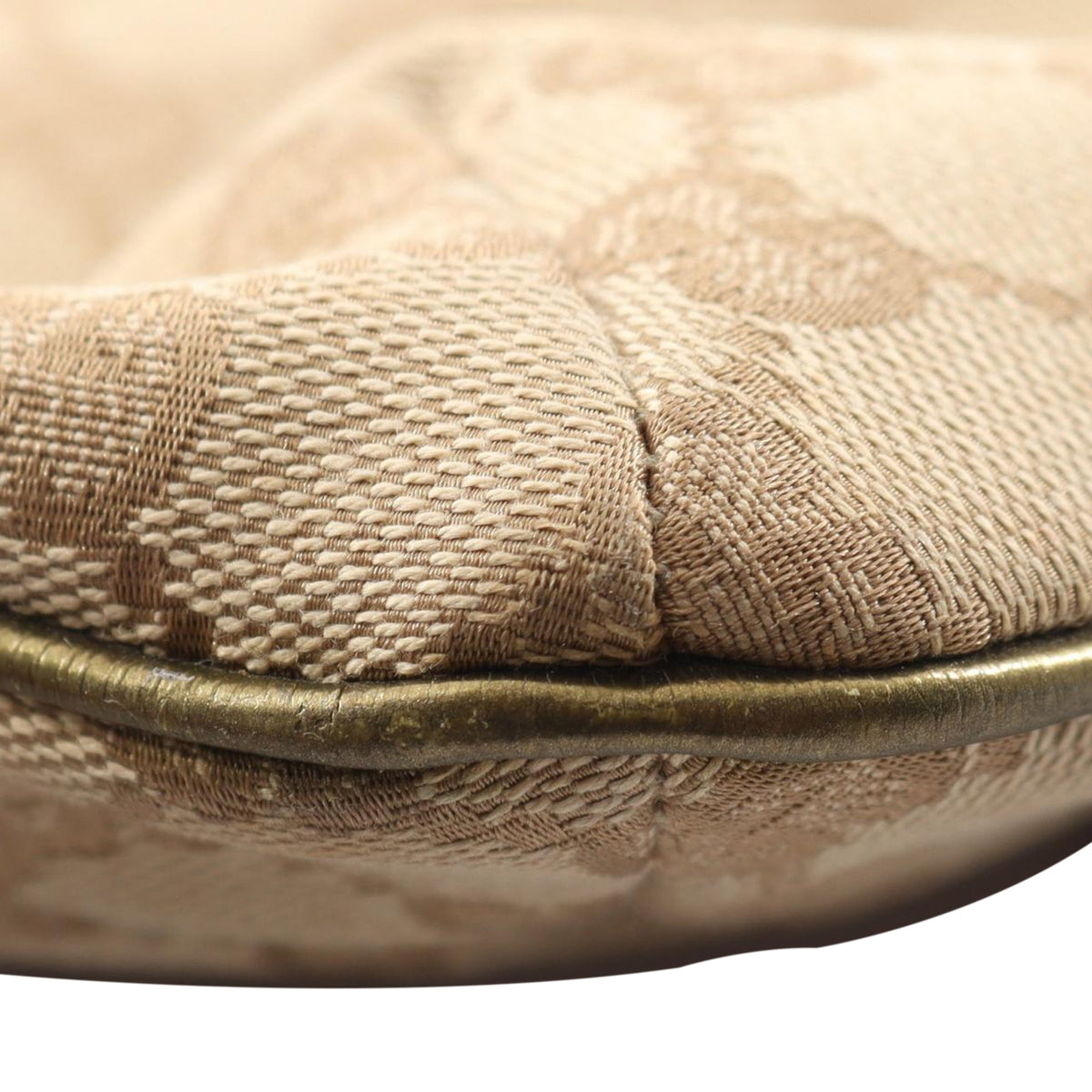 Gucci GG Canvas Web Crossbody — Beige