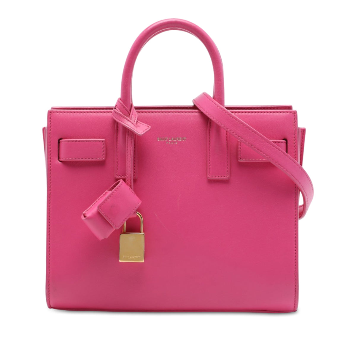 Saint Laurent Nano Leather Sac De Jour Satchel