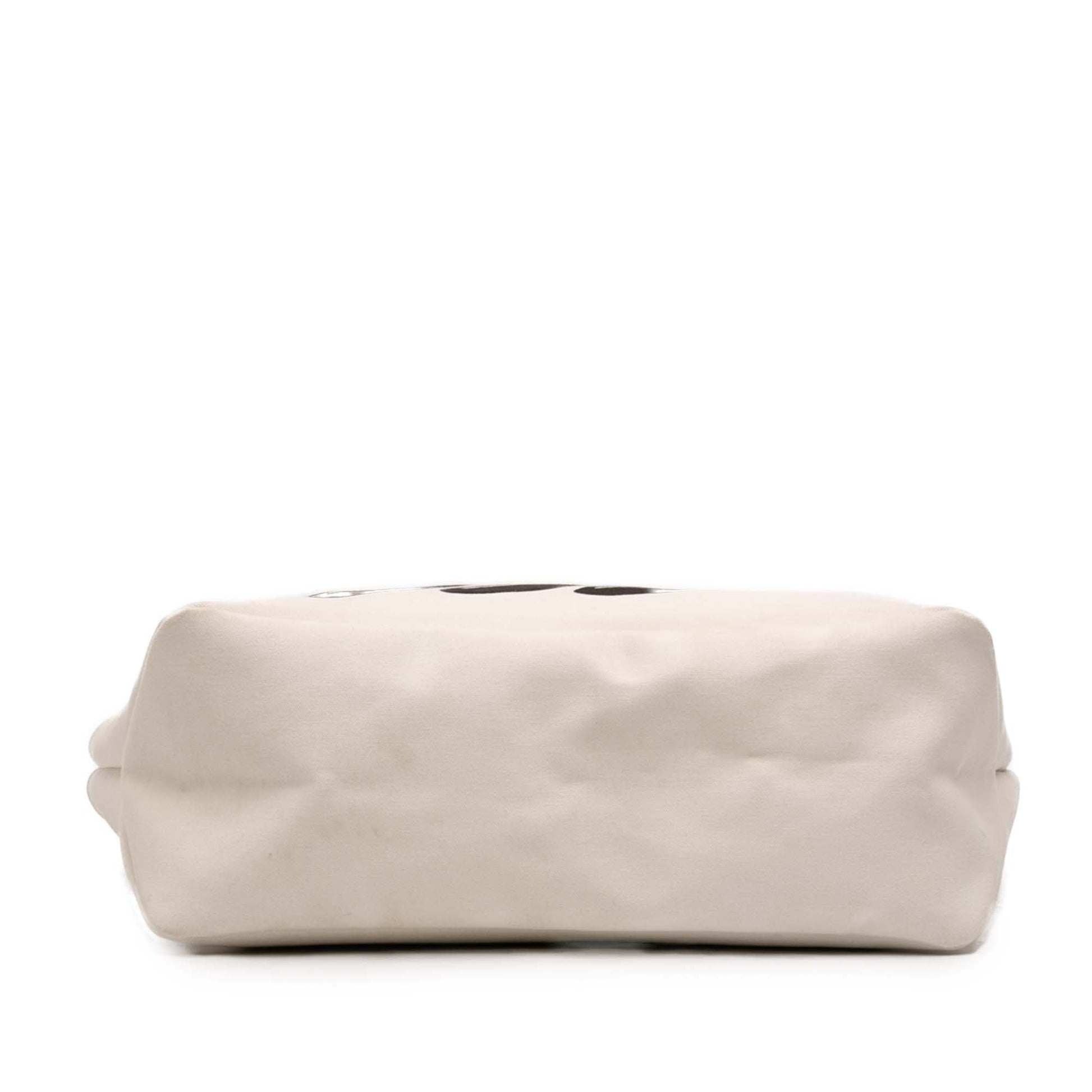 Prada Canvas Canapa Printed Banana Tote