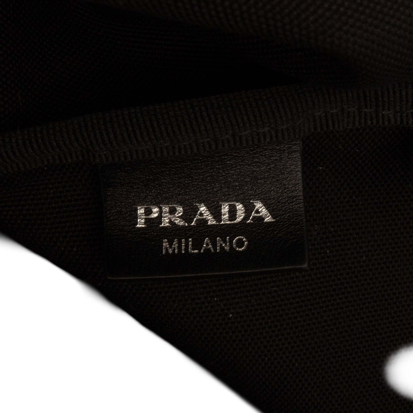 Prada Canvas Canapa Printed Banana Tote