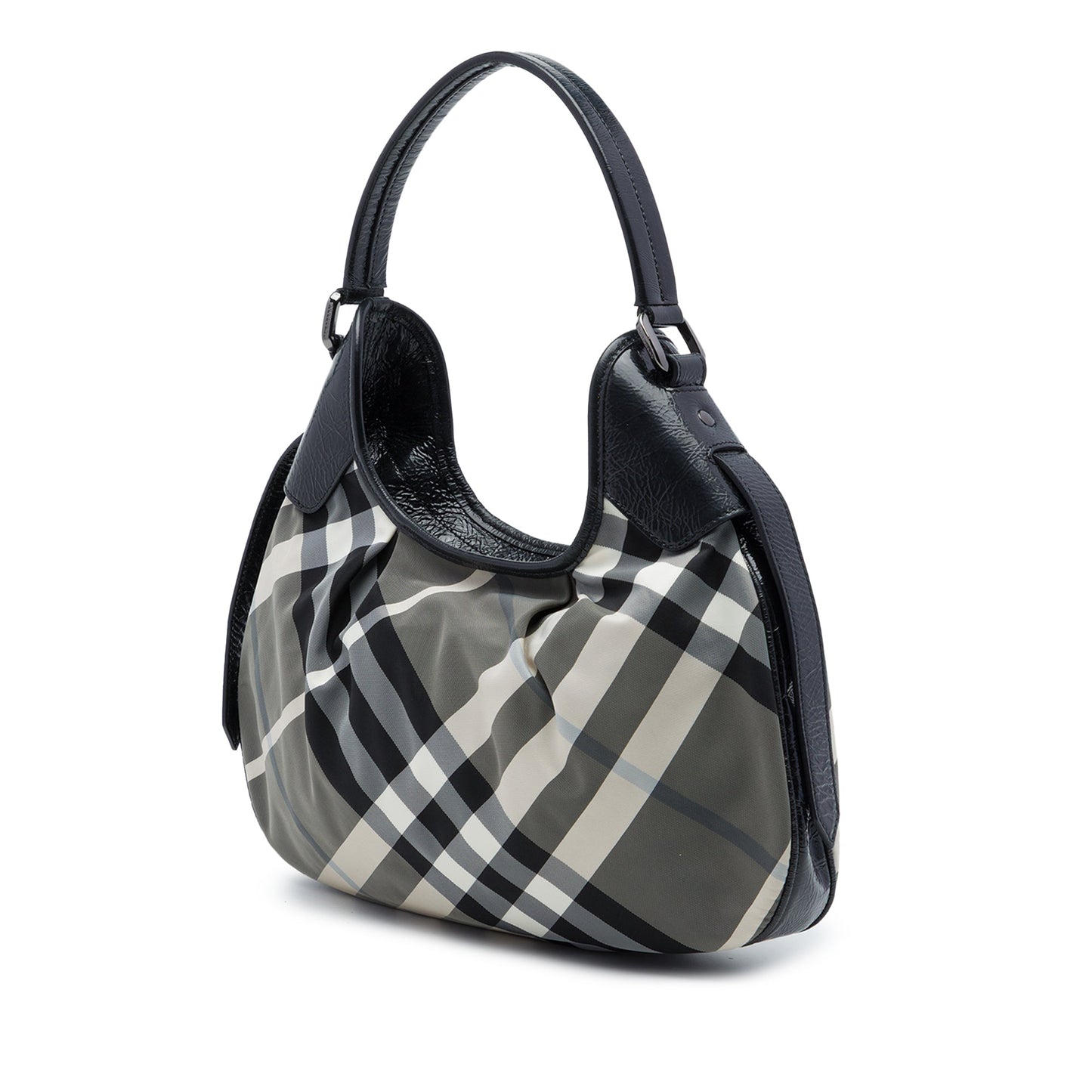 Burberry Beat Check Nylon Brooklyn Hobo