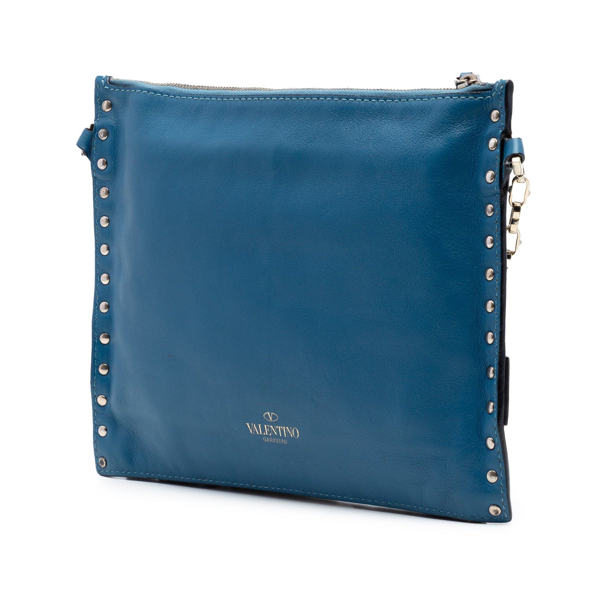 Valentino Leather Rockstud Triple Zip Crossbody