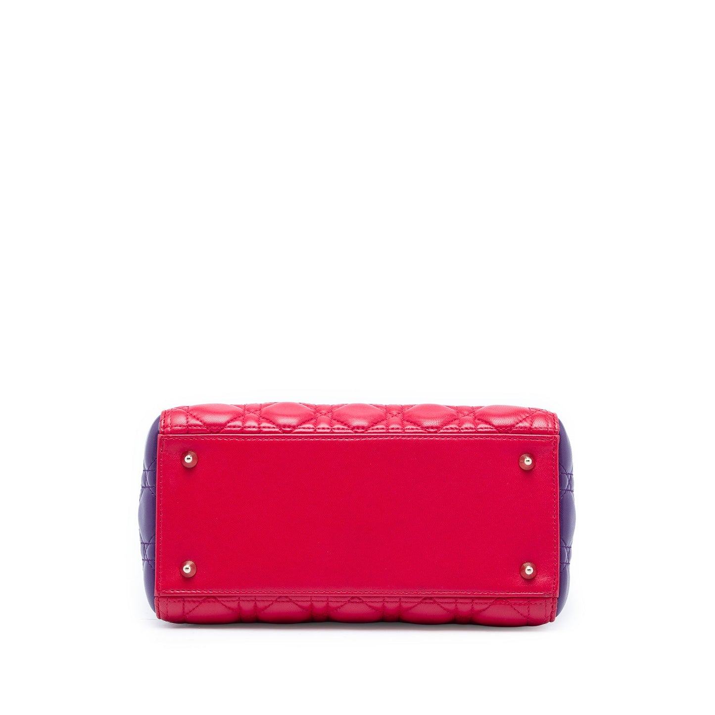 Dior Medium Tricolor Lambskin Cannage Lady Dior
