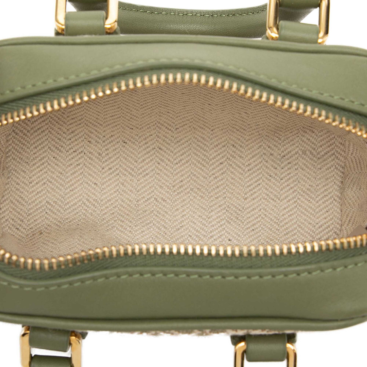 LOEWE Nano Anagram Jacquard and Calfskin Amazona Satchel