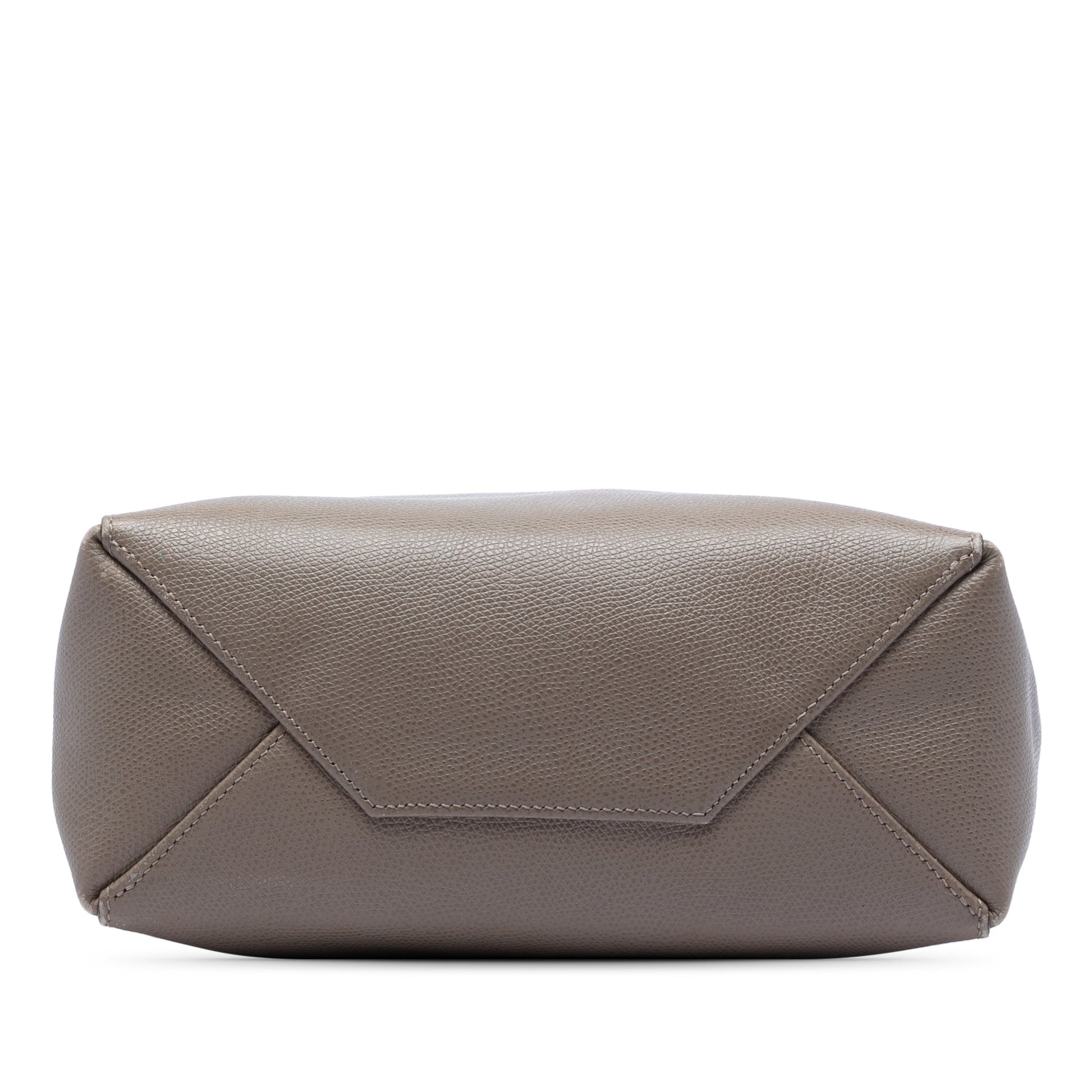 Celine Small Bicolor Grained Calfskin Vertical Cabas Tote