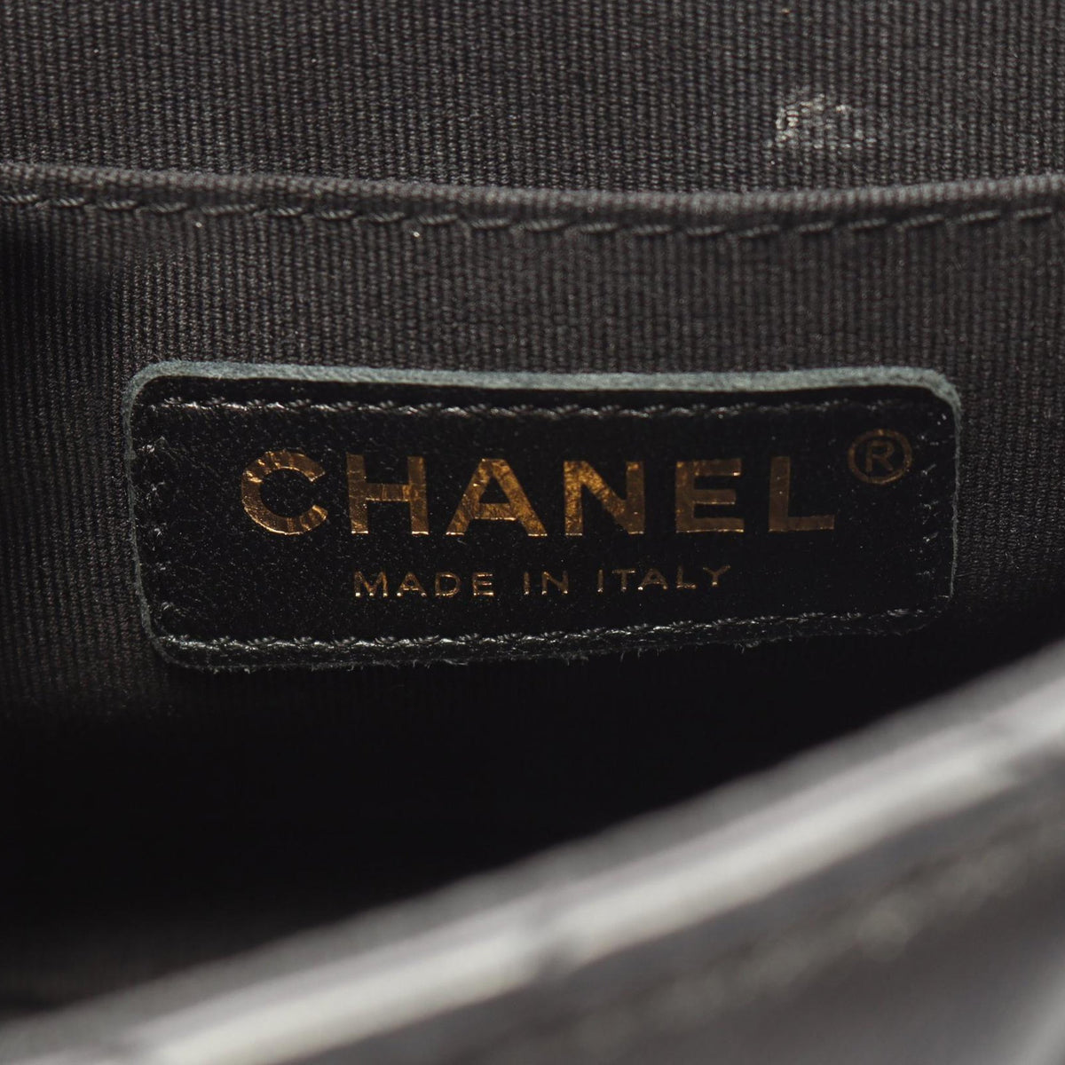 Chanel CC Quilted Lambskin Top Handle Bag — Black