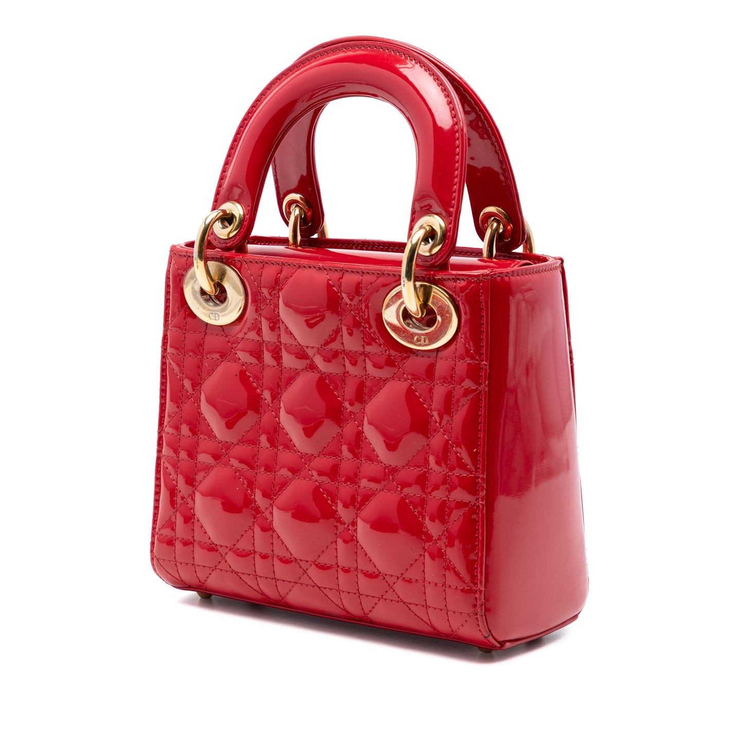 Dior Mini Patent Cannage Lady Dior