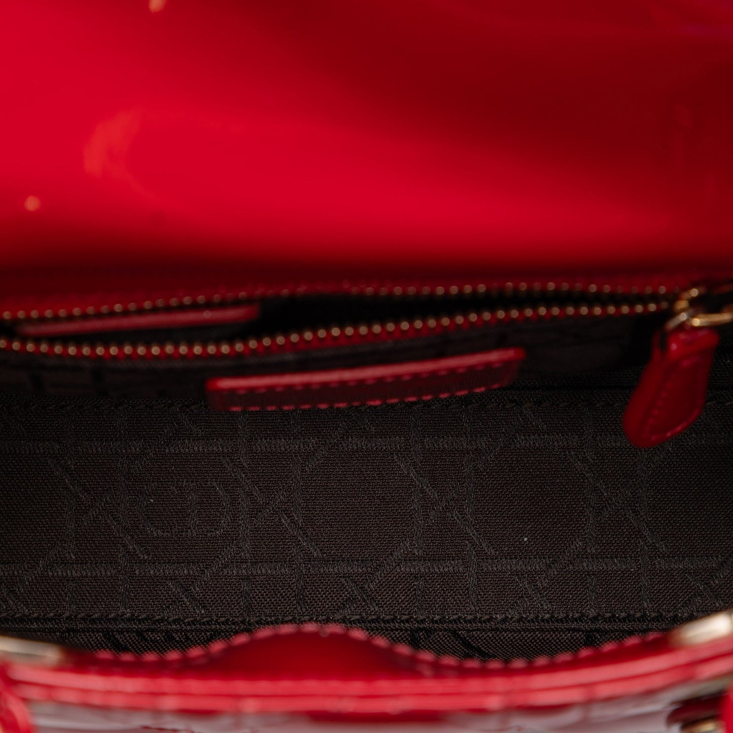 Dior Mini Patent Cannage Lady Dior