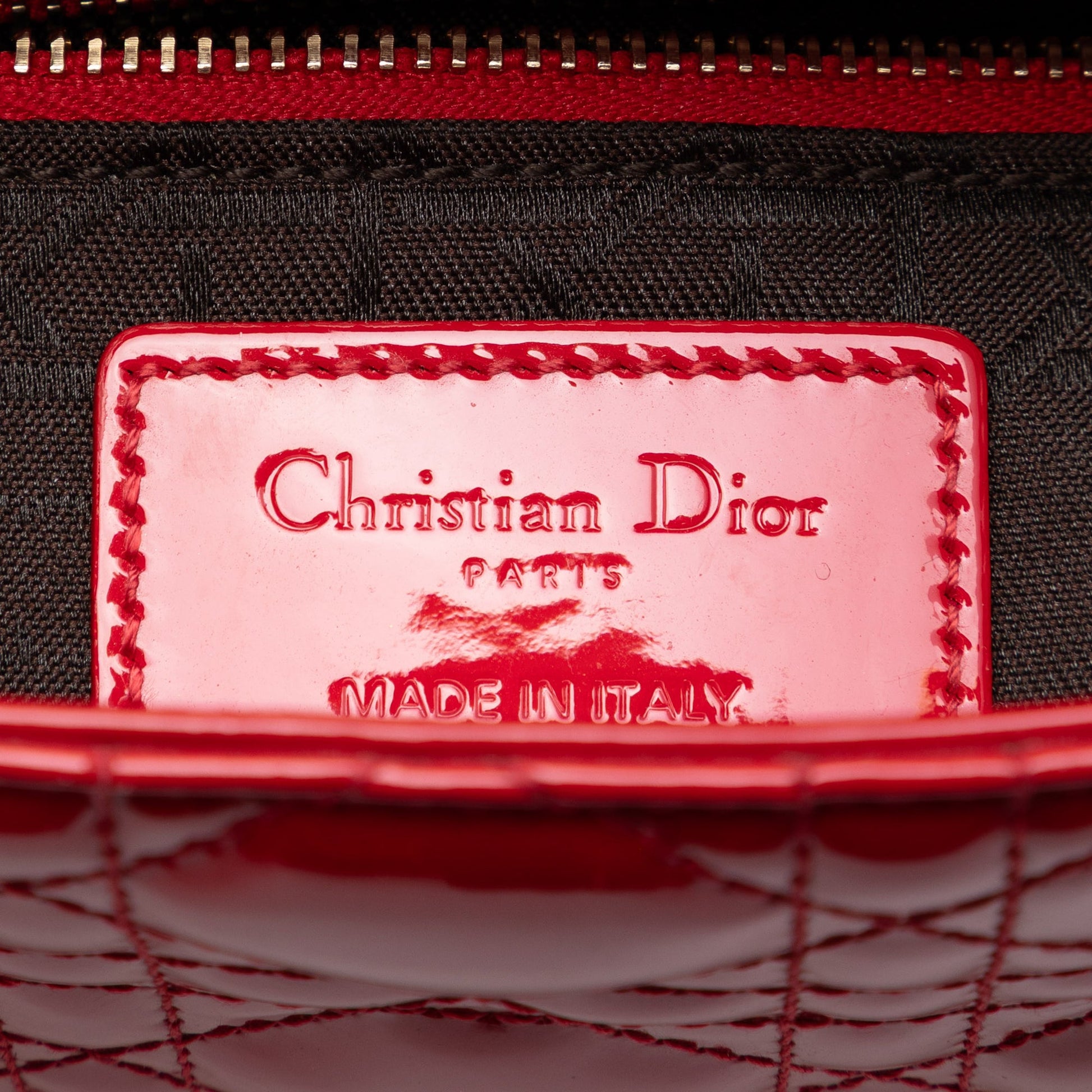 Dior Mini Patent Cannage Lady Dior