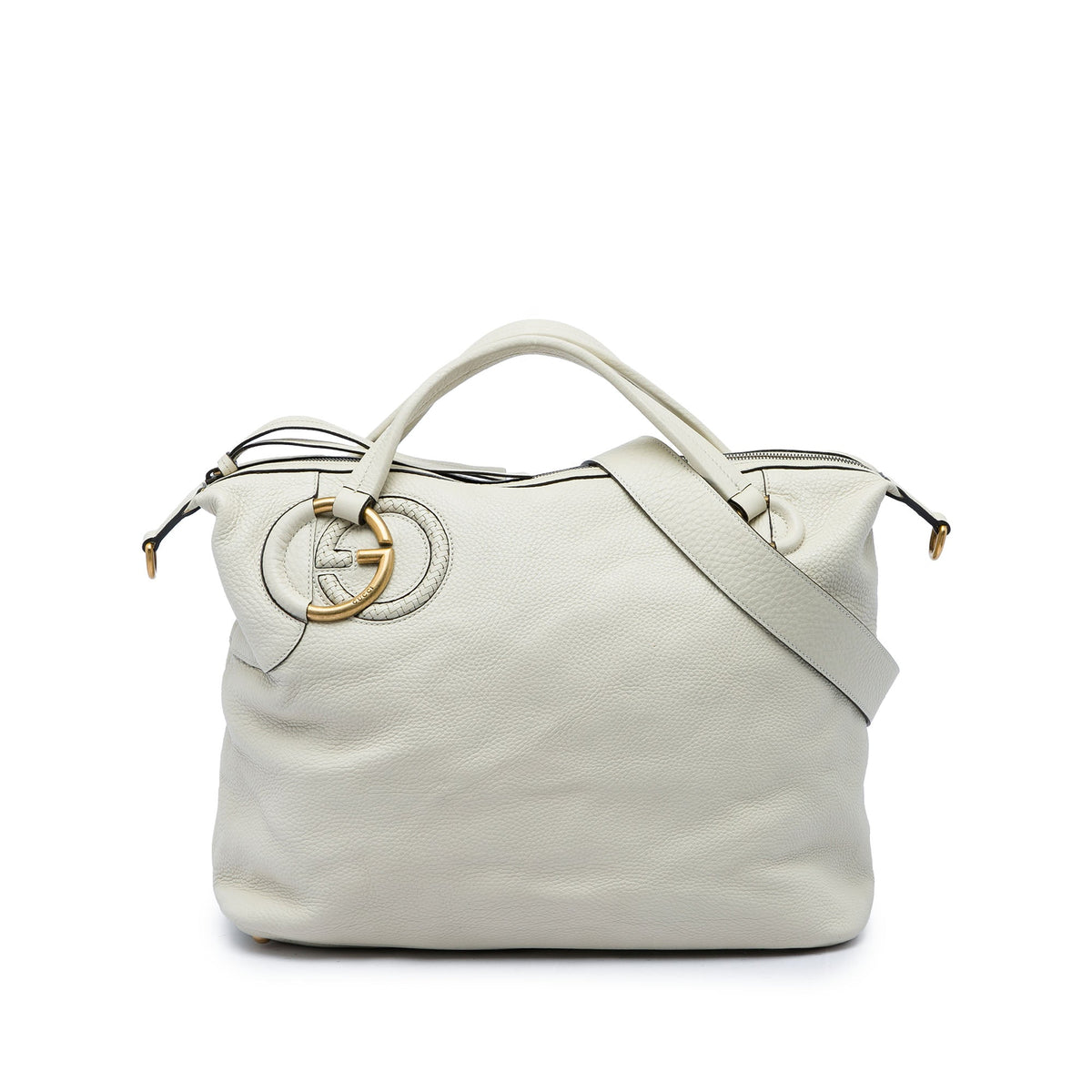 Gucci Leather Twill Satchel