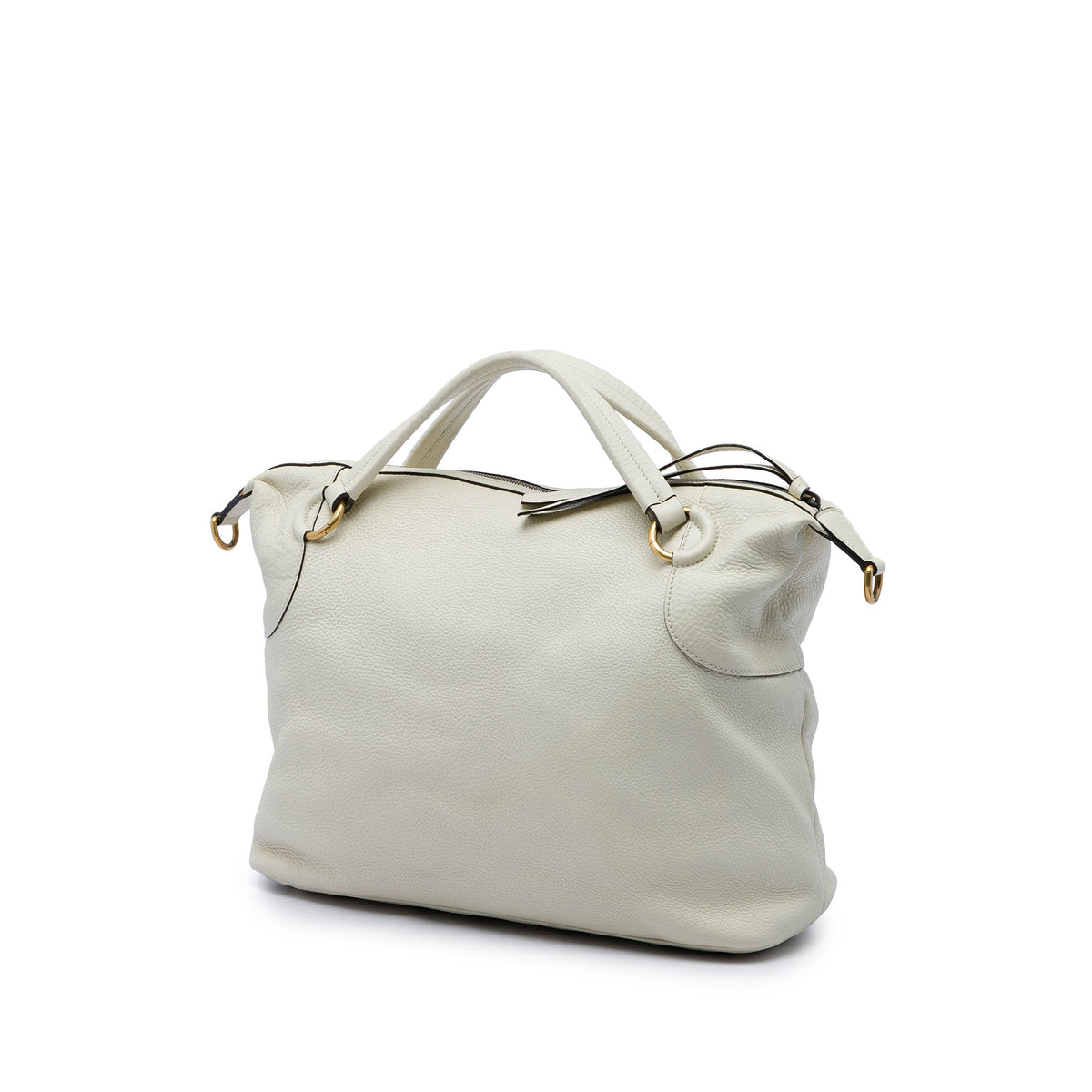 Gucci Leather Twill Satchel