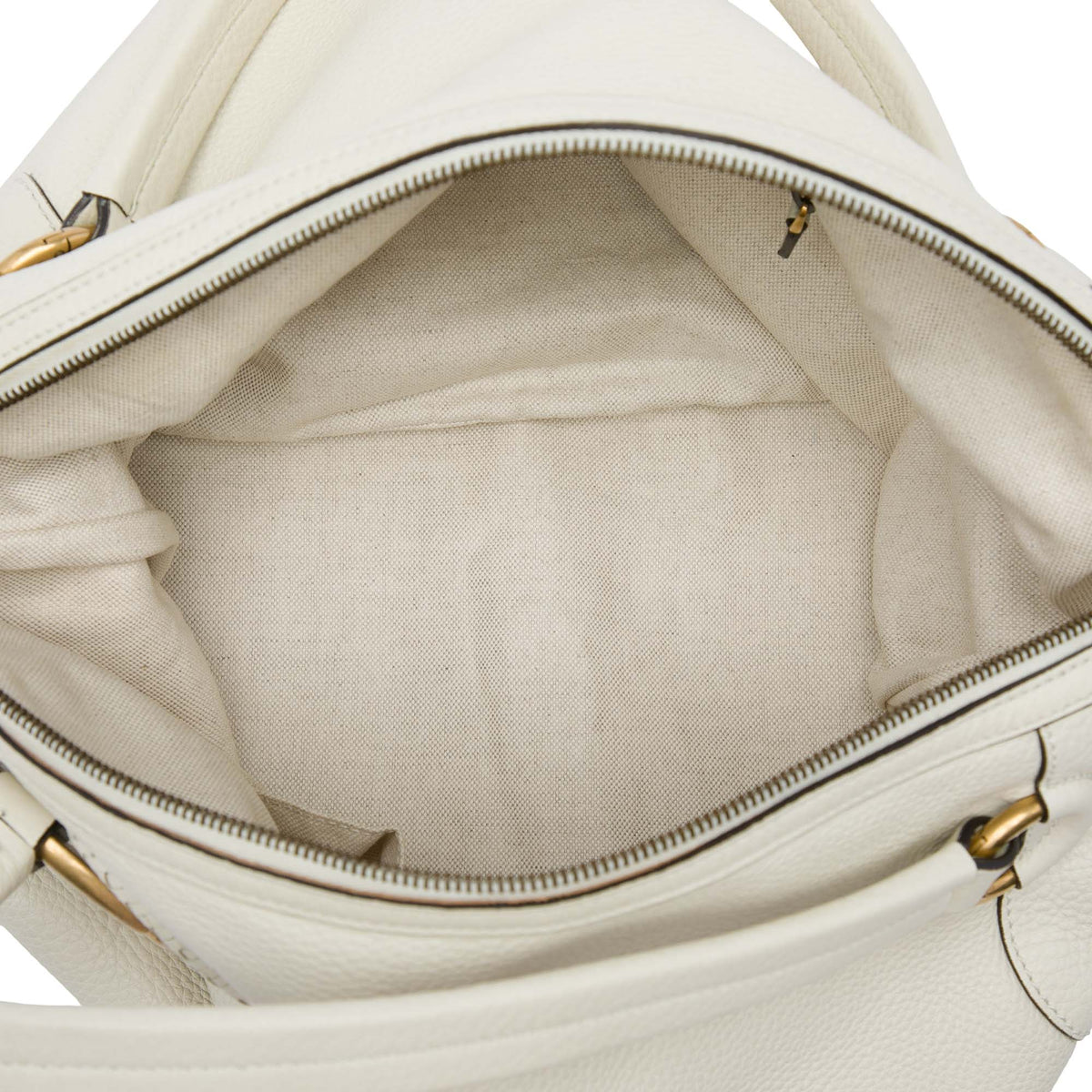 Gucci Leather Twill Satchel