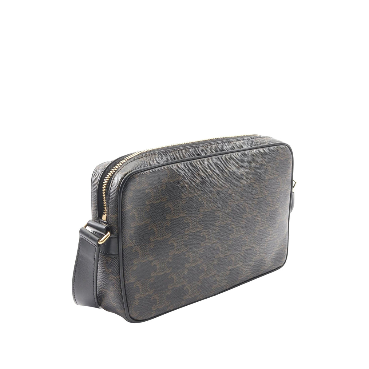 Celine Medium Triomphe Coated Canvas Logo Crossbody
