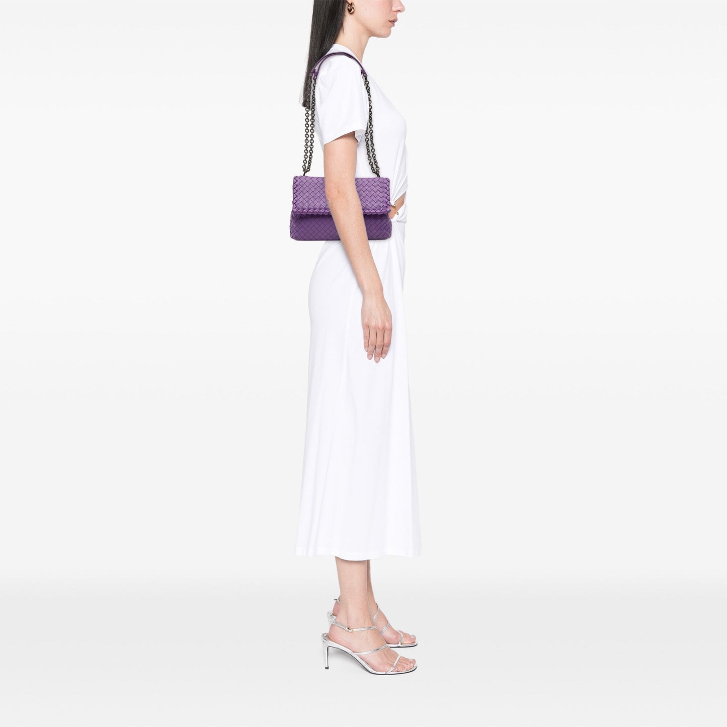 Bottega Veneta Small Nappa Intrecciato Olimpia Crossbody