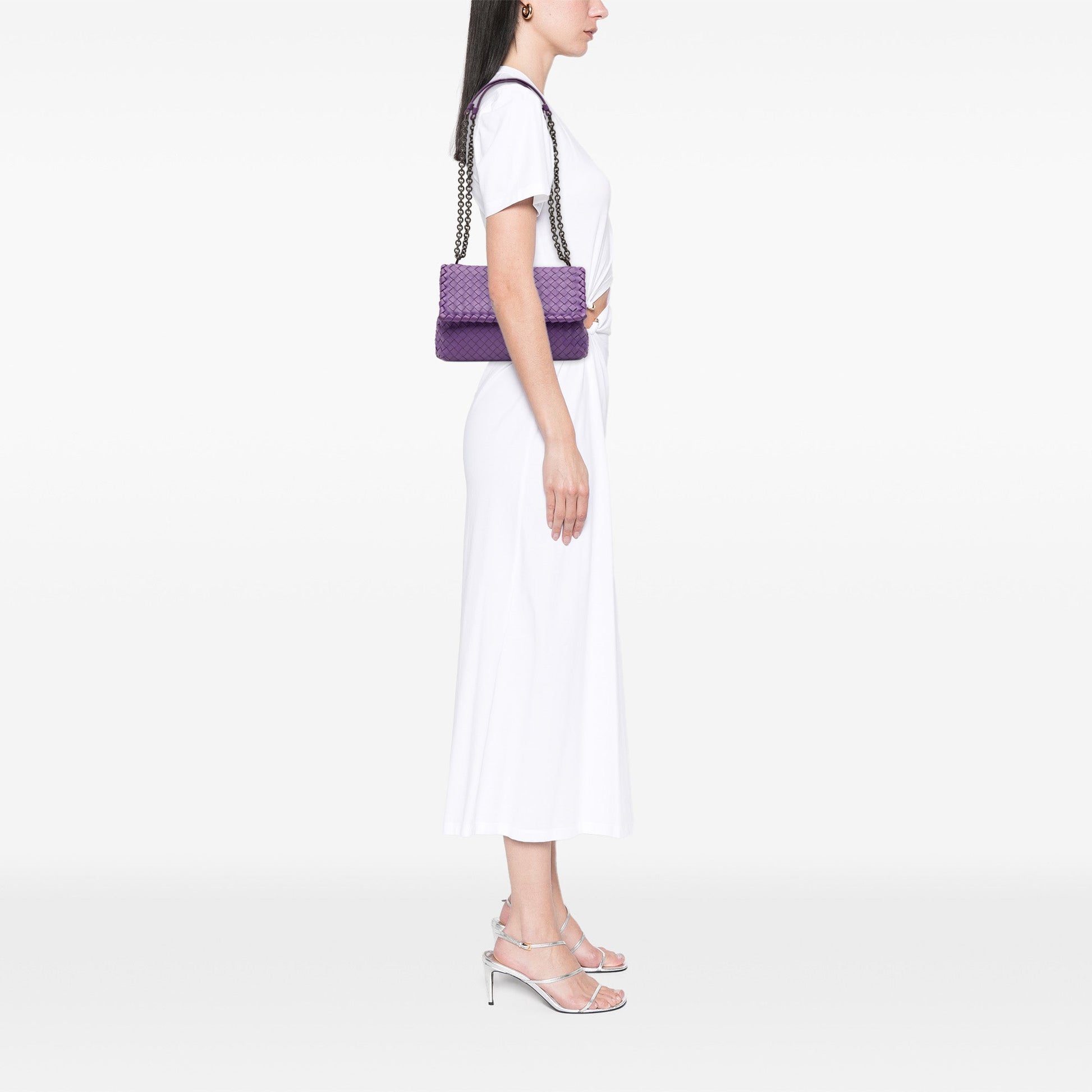 Bottega Veneta Small Nappa Intrecciato Olimpia Crossbody