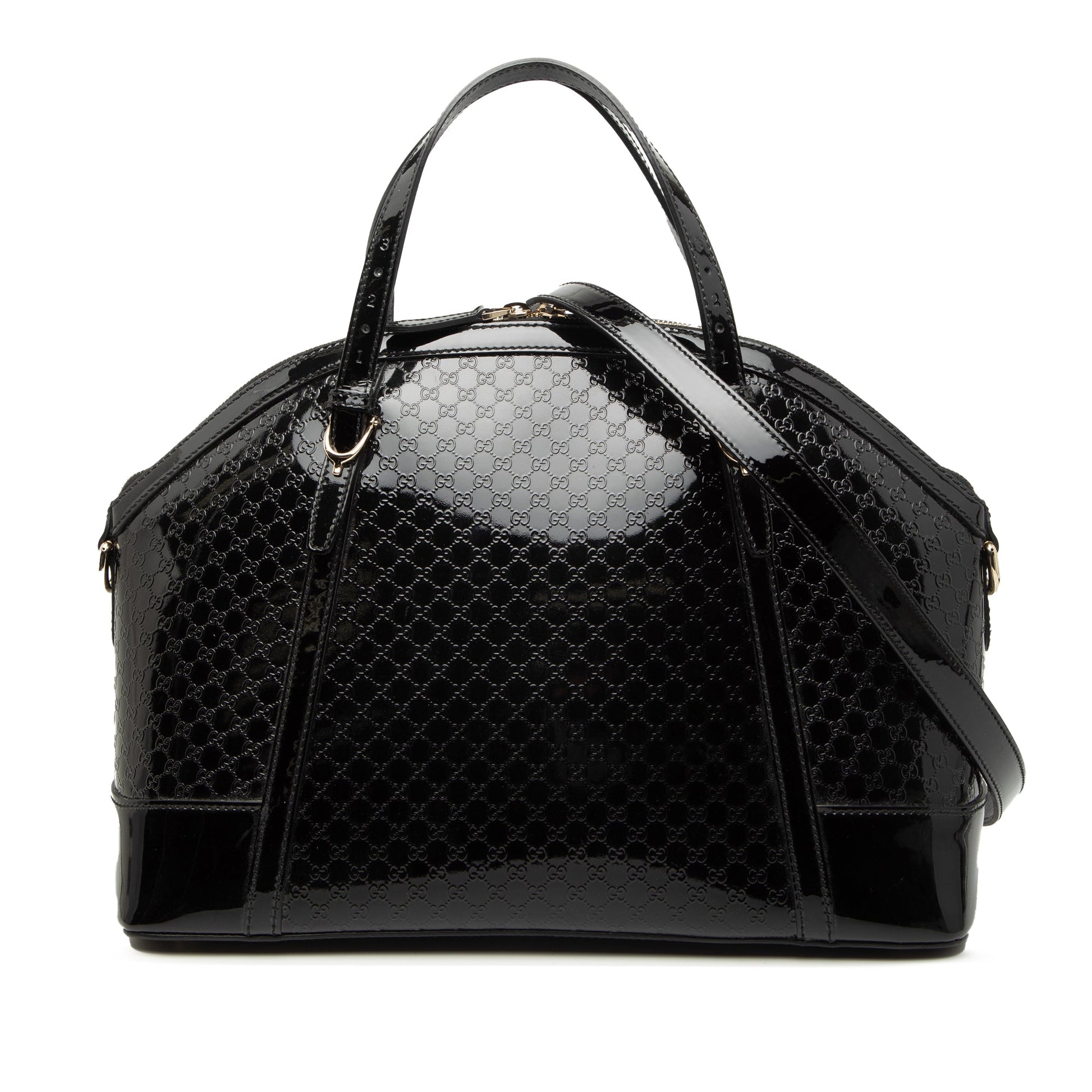 Gucci Large Microguccissima Patent Dome Satchel