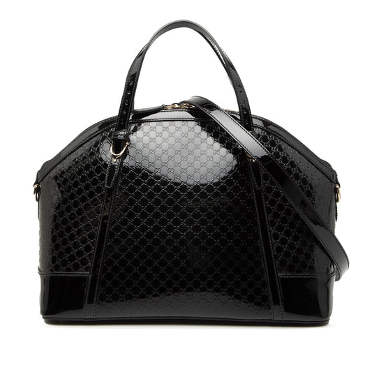Gucci Large Microguccissima Patent Dome Satchel