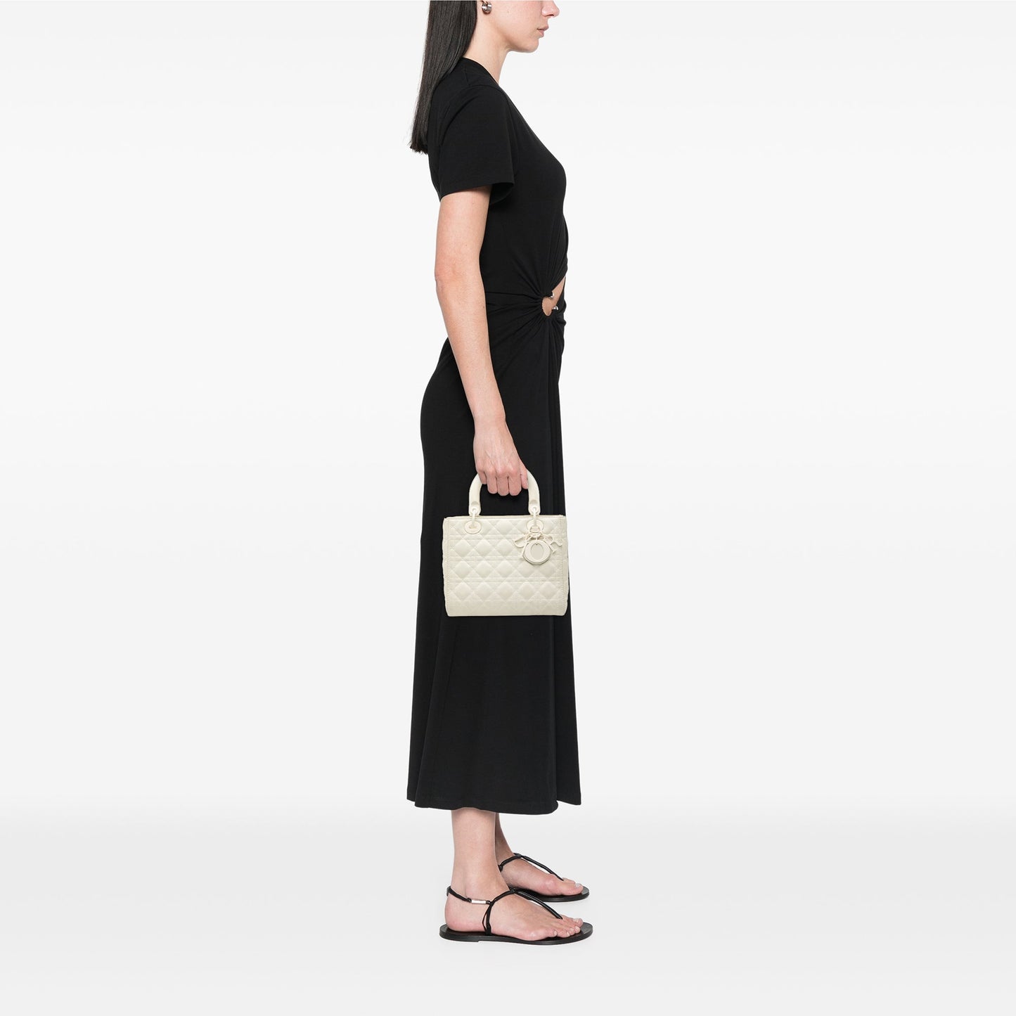 Dior Medium Lambskin Cannage Lady Dior