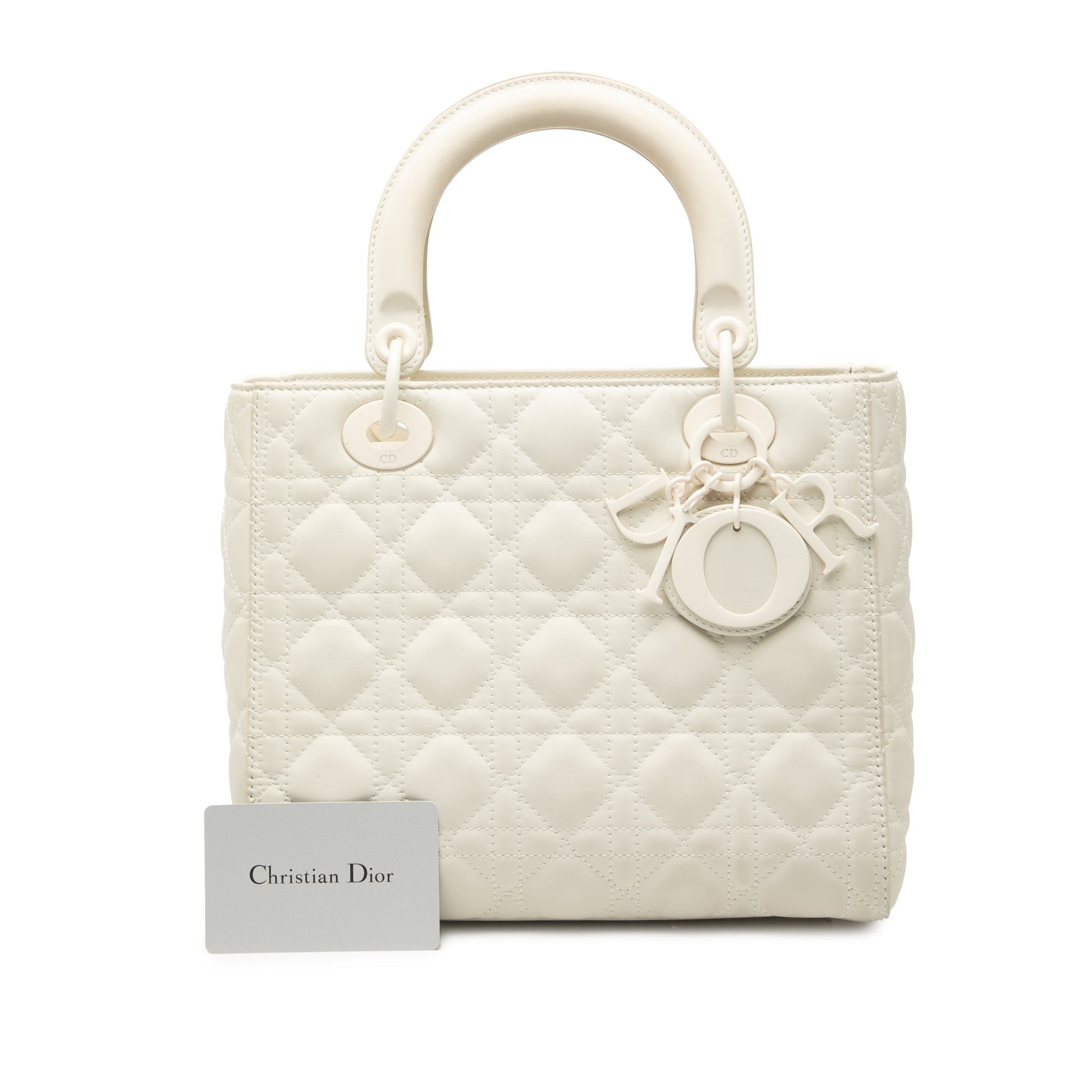 Dior Medium Lambskin Cannage Lady Dior