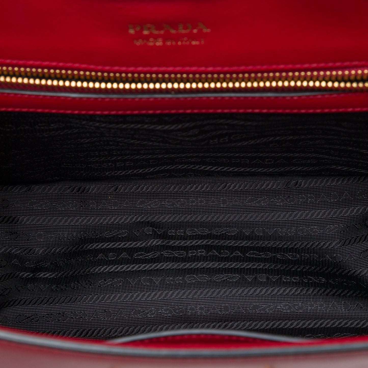 Prada Saffiano Trimmed City Calf Cahier Satchel