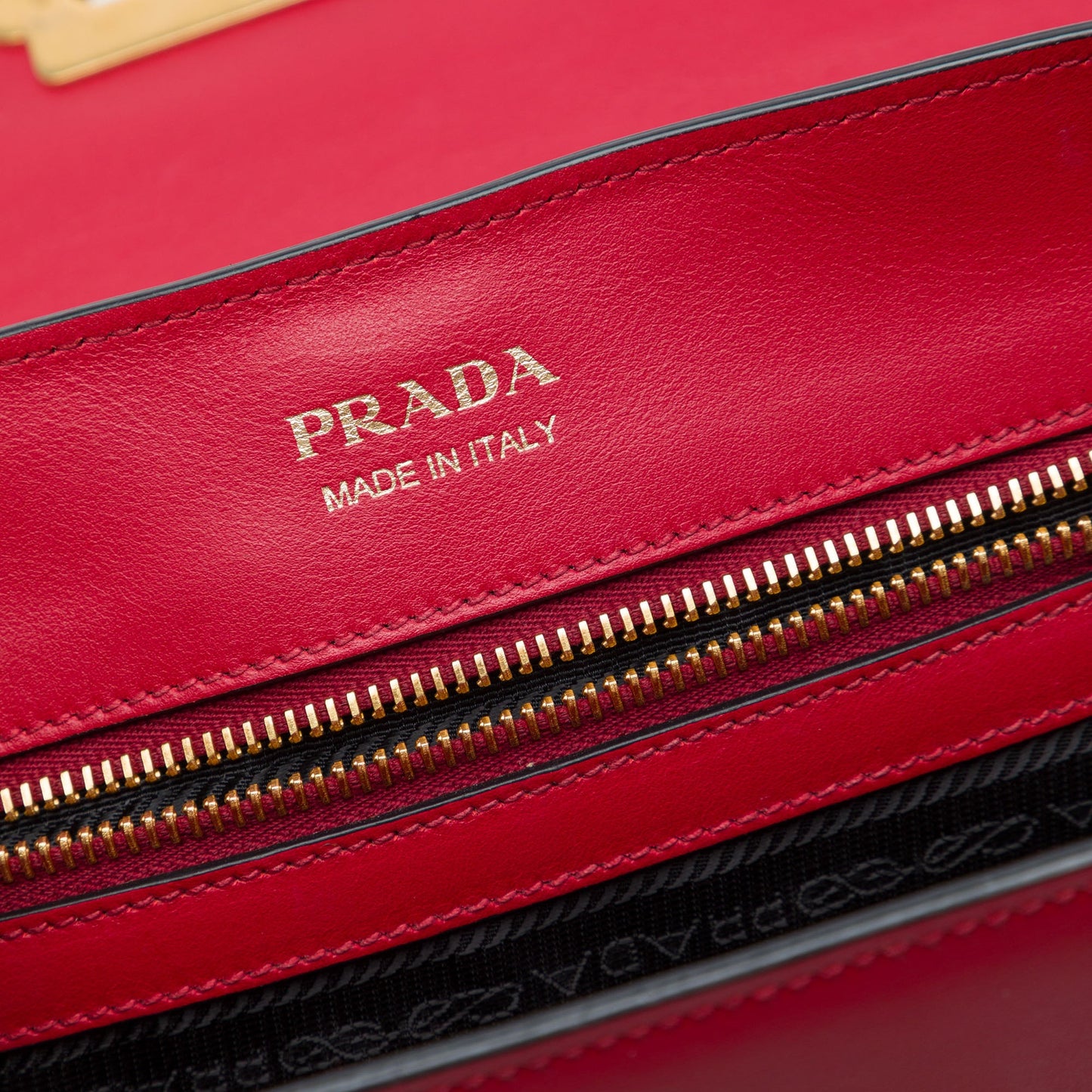 Prada Saffiano Trimmed City Calf Cahier Satchel