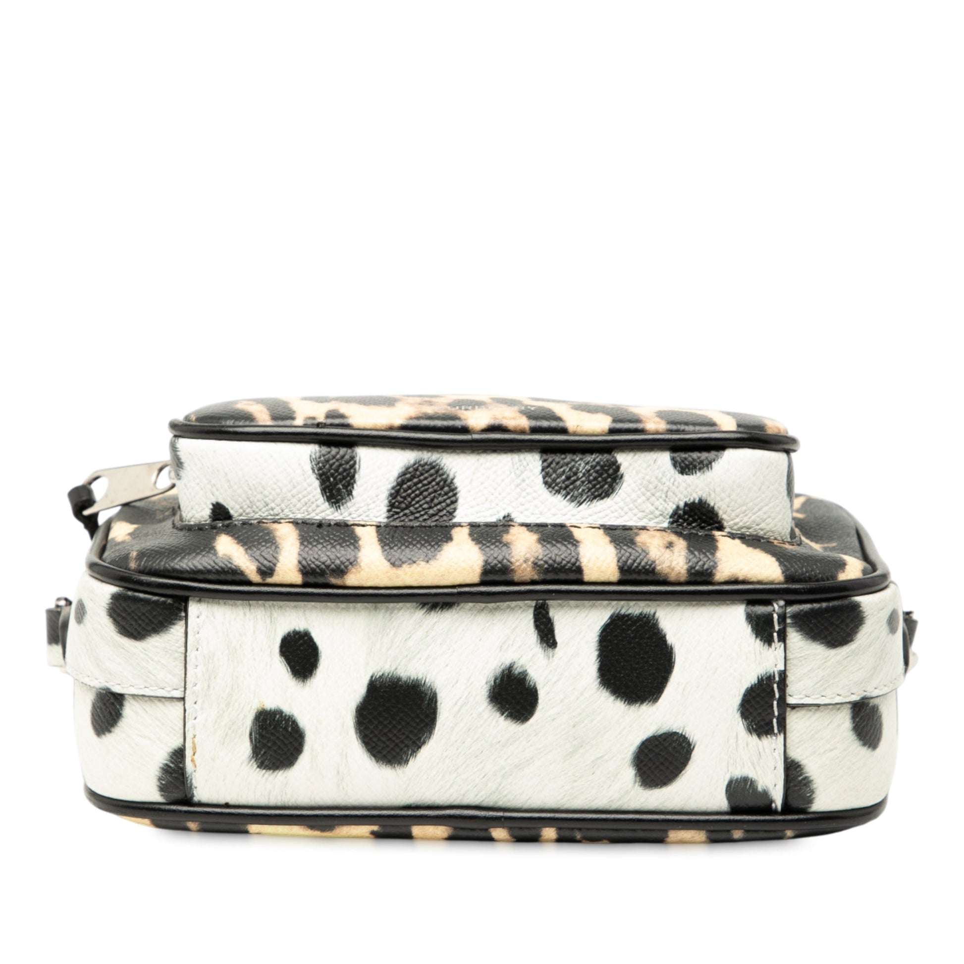 Burberry Leopard Printed Leather Camera Bag