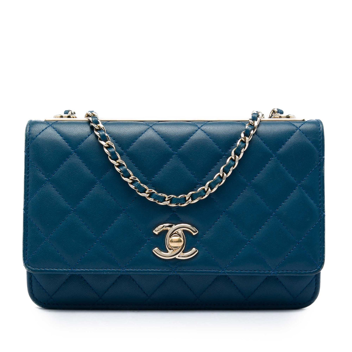 Chanel Quilted Lambskin Trendy CC Wallet On Chain