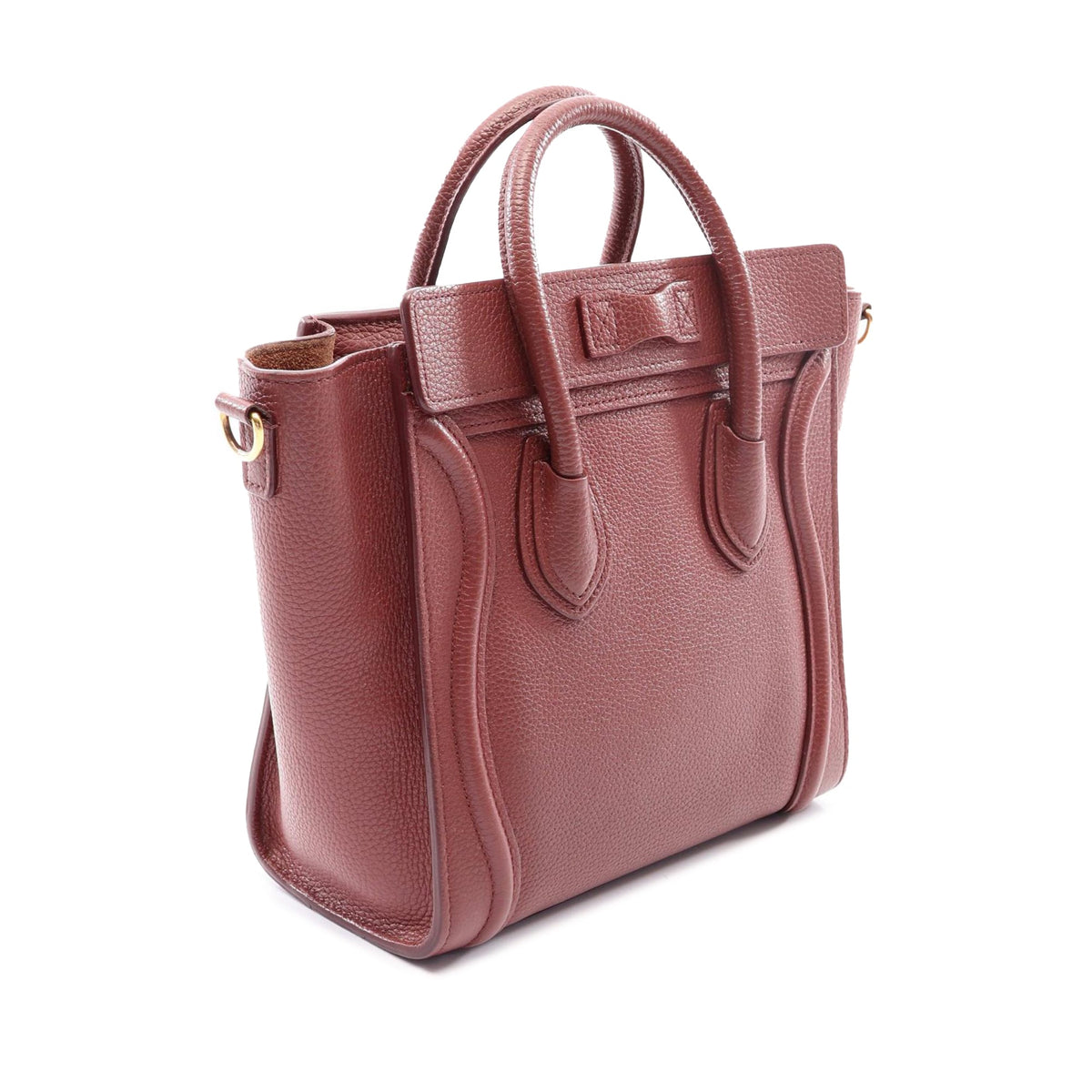 Celine Nano Luggage Tote — Red