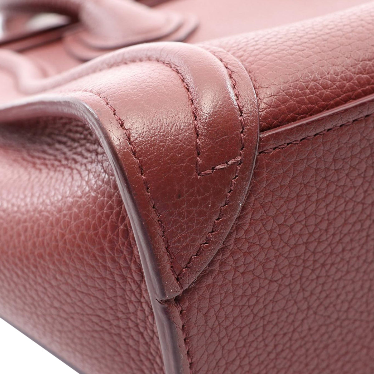 Celine Nano Luggage Tote — Red