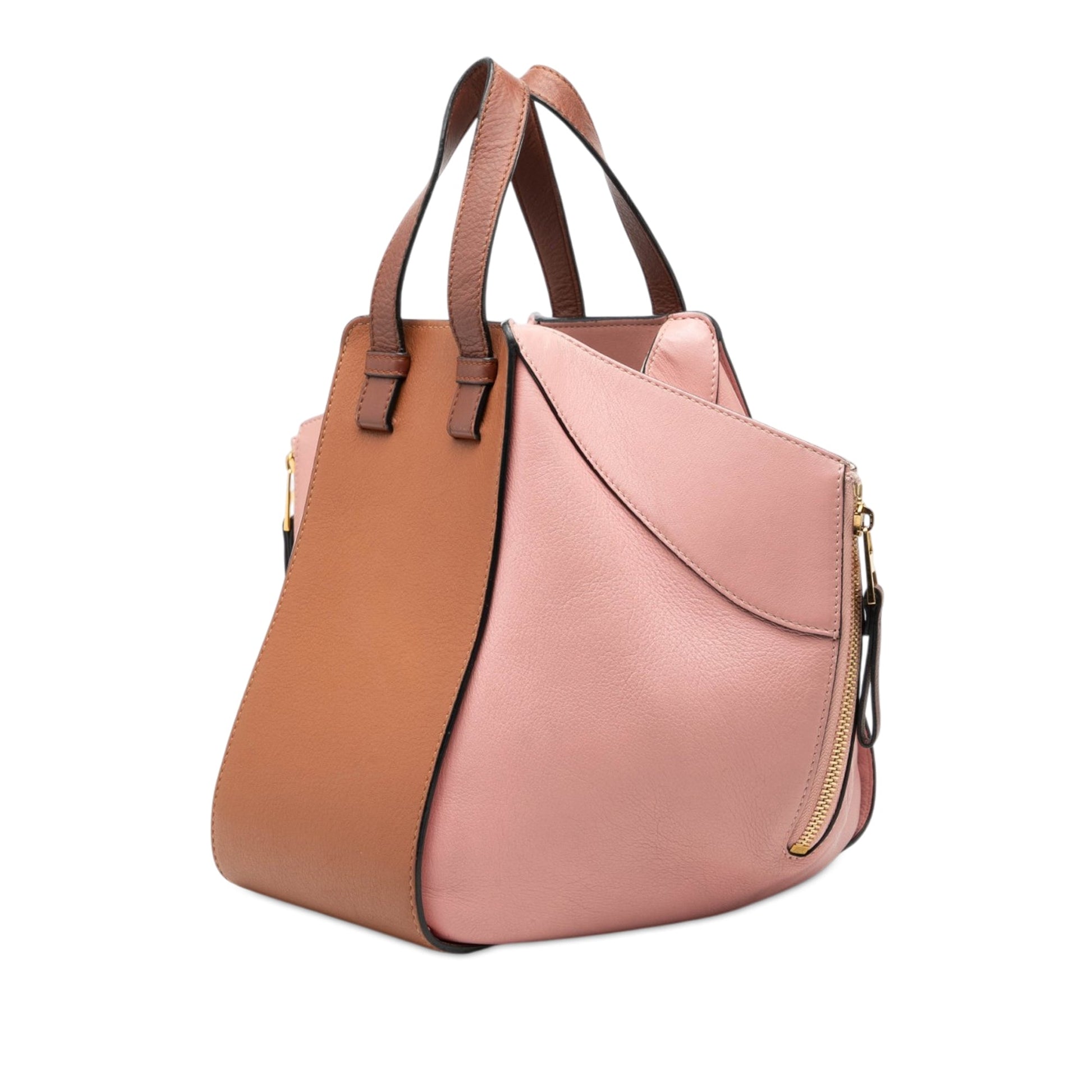 LOEWE Small Tricolor Leather Hammock Satchel