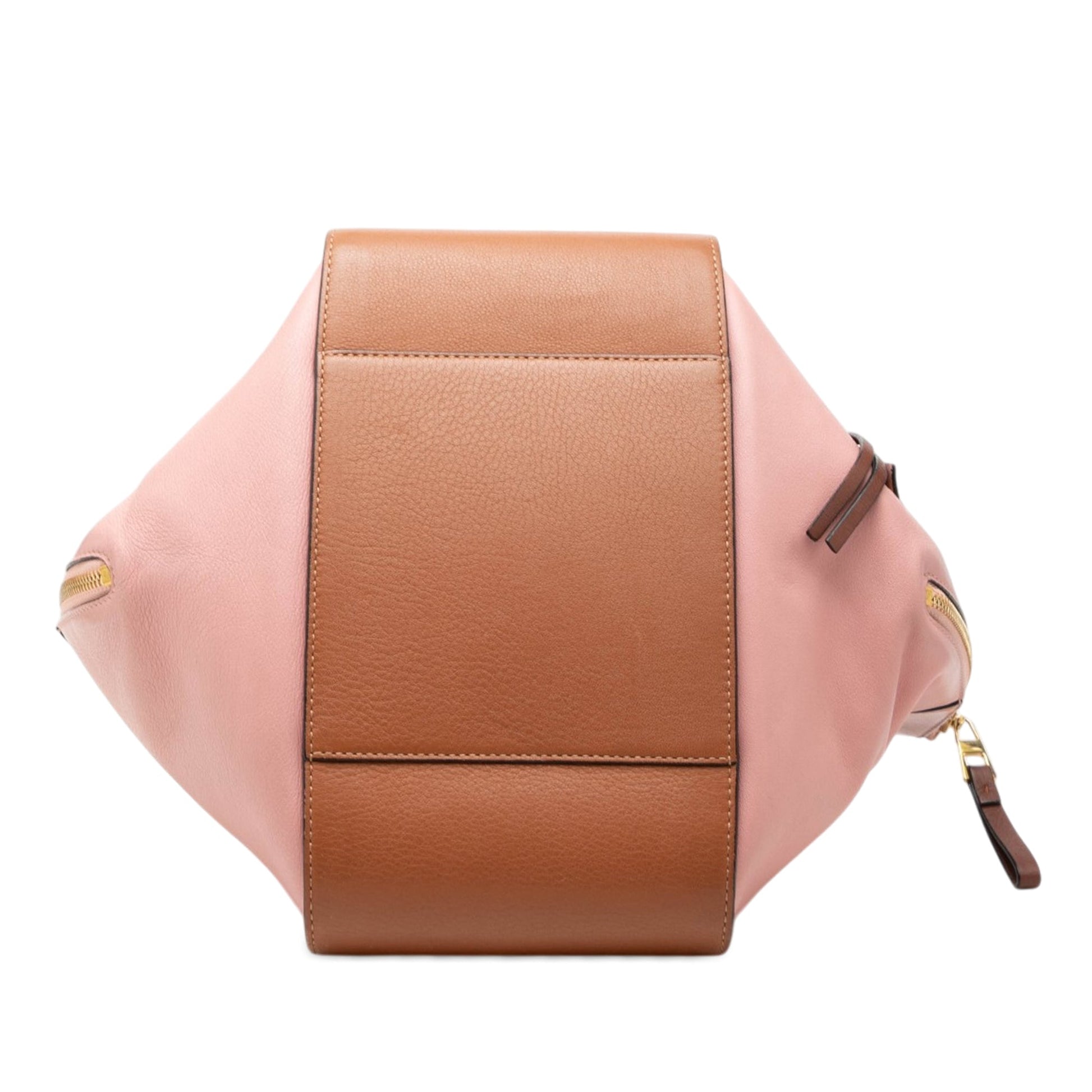 LOEWE Small Tricolor Leather Hammock Satchel