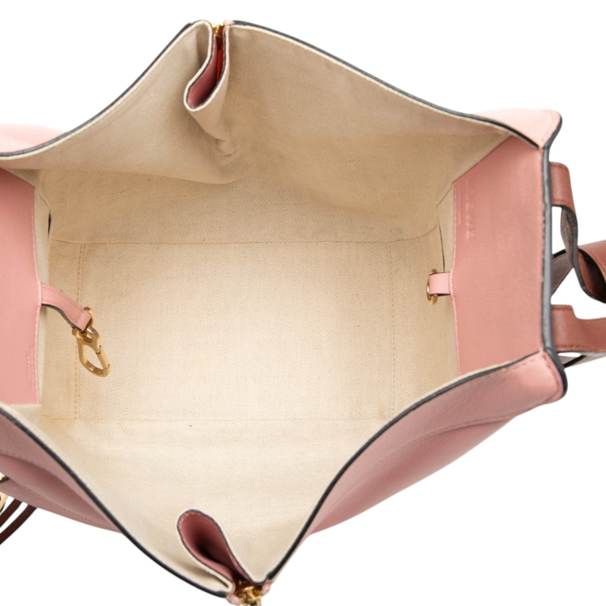 LOEWE Small Tricolor Leather Hammock Satchel