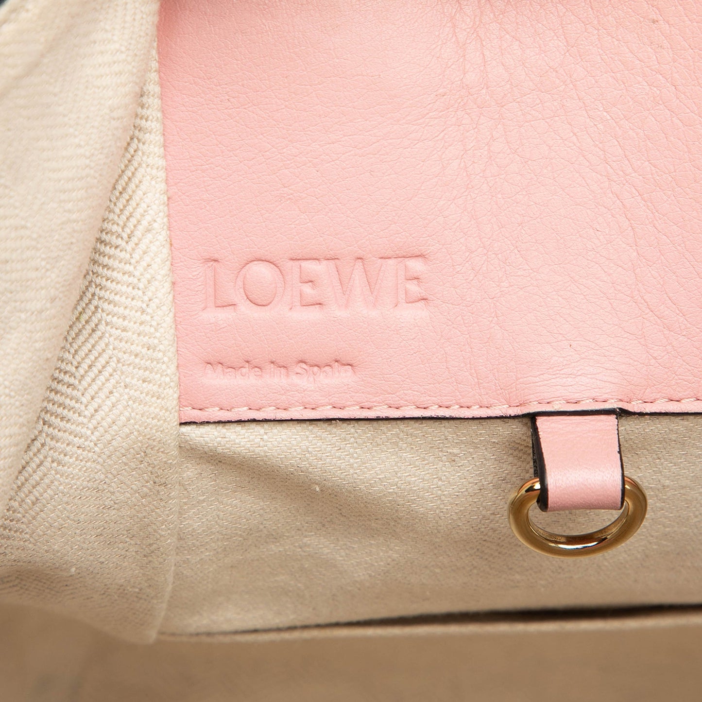 LOEWE Small Tricolor Leather Hammock Satchel
