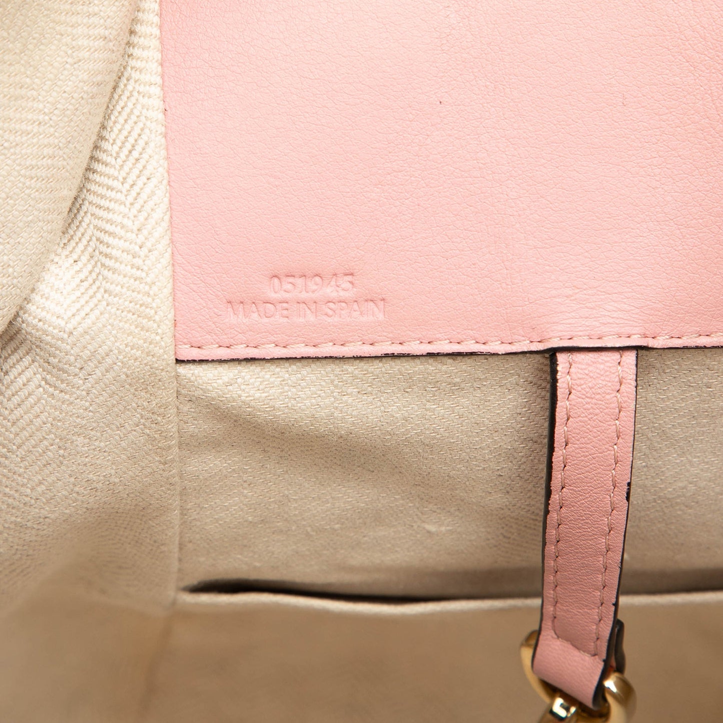 LOEWE Small Tricolor Leather Hammock Satchel